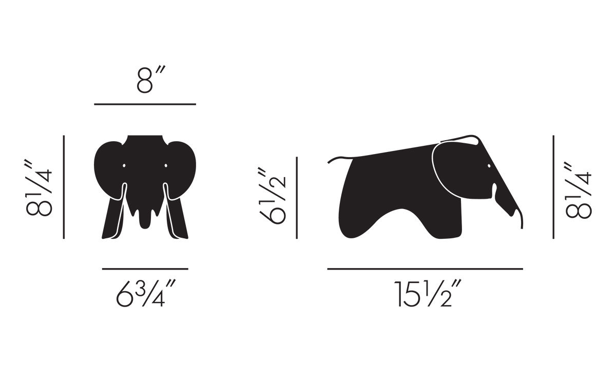 eames elephant plastic small