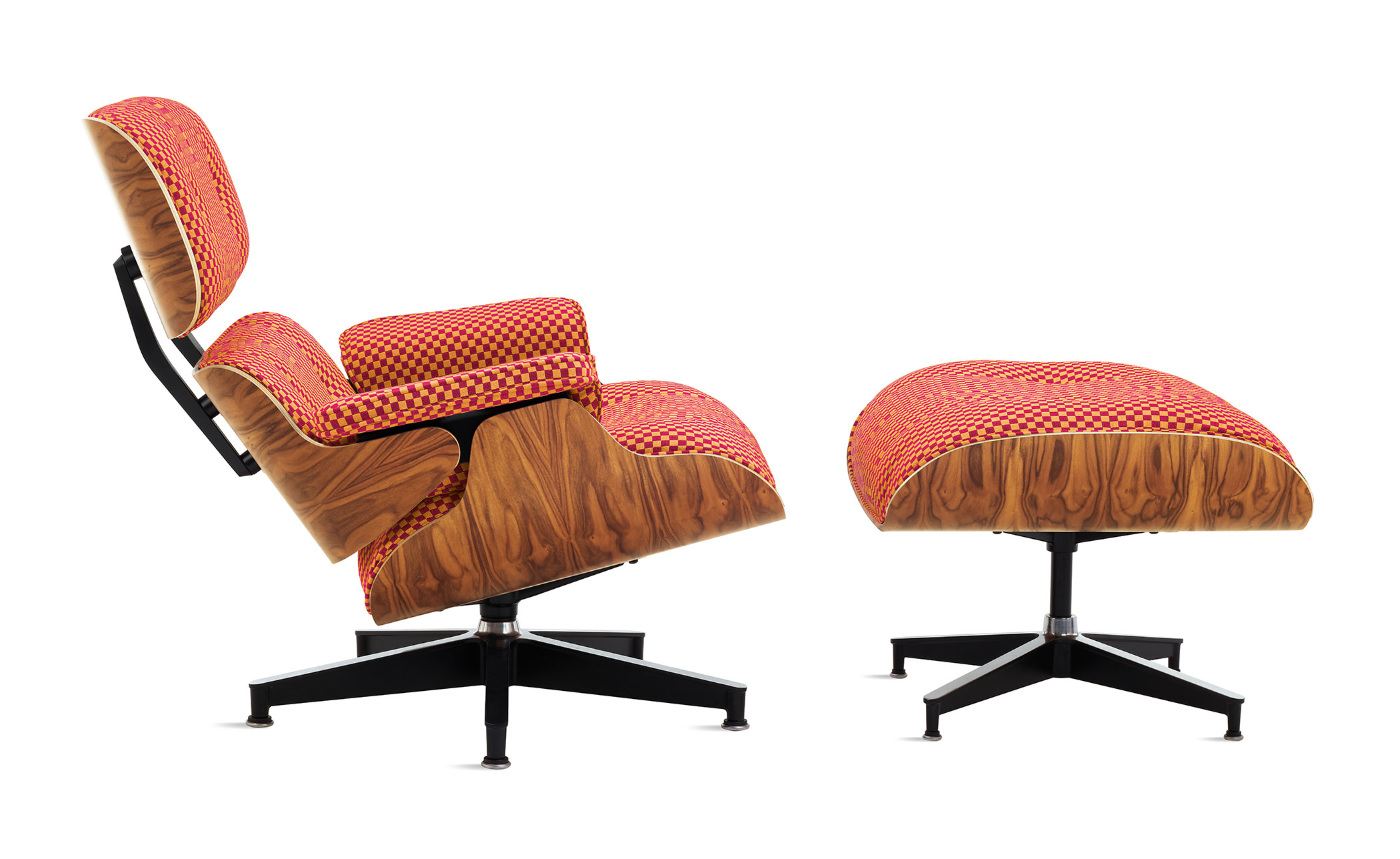 eames® lounge chair & ottoman in fabric
