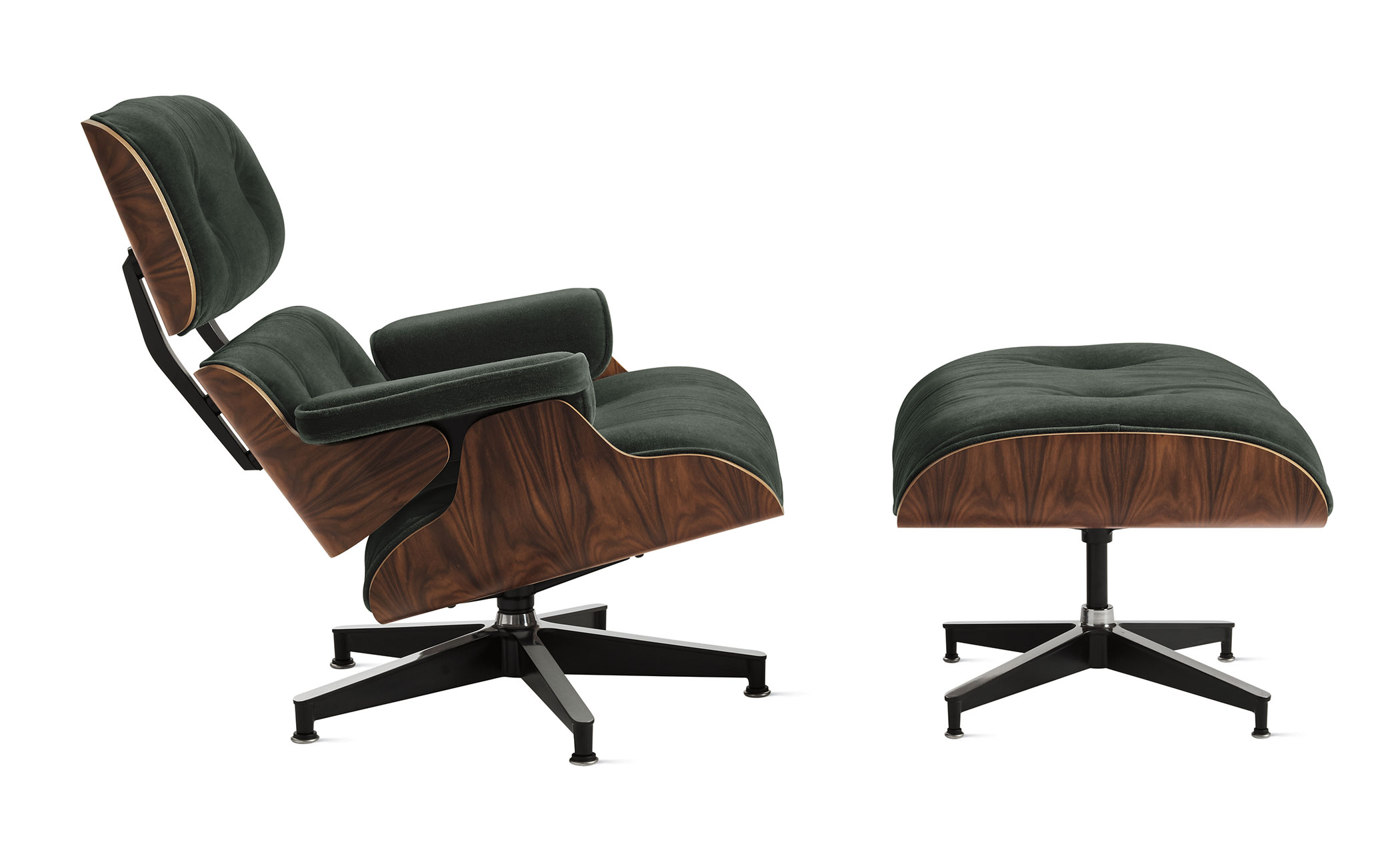 eames® lounge chair & ottoman in fabric