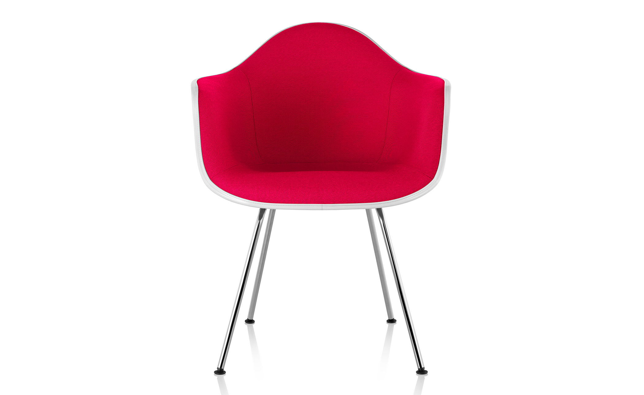 eames® upholstered armchair with 4 leg base