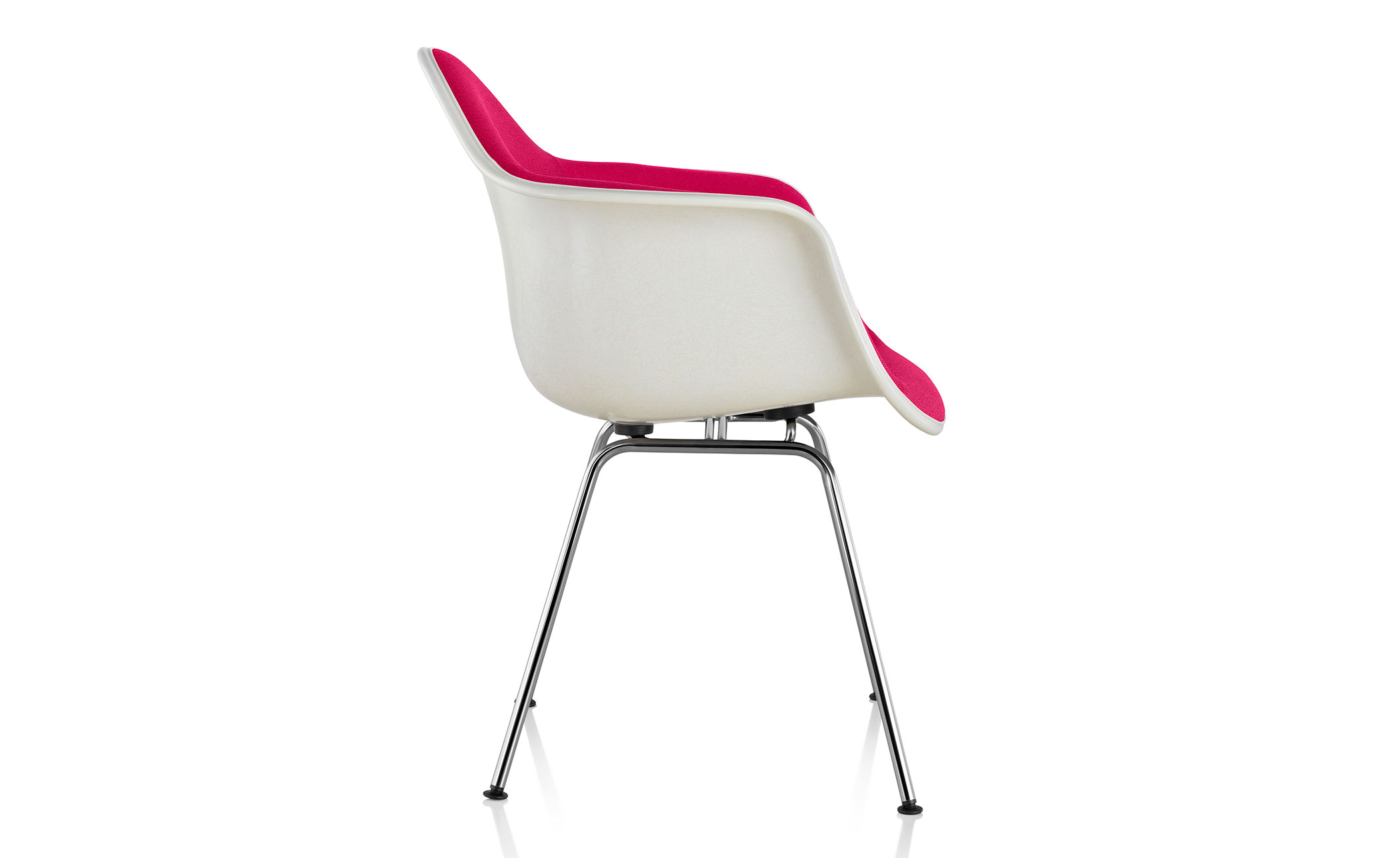 eames® upholstered armchair with 4 leg base