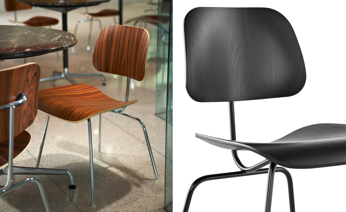 eames&reg; molded plywood dining chair dcm