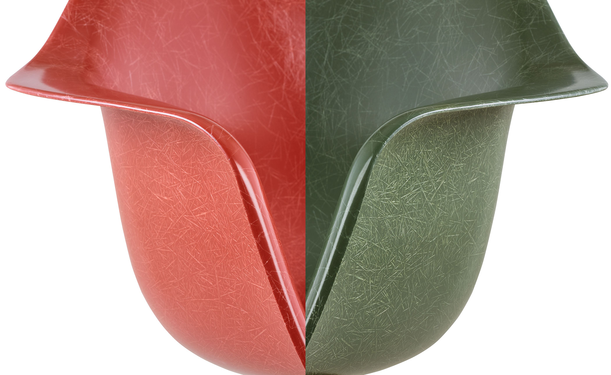 eames® molded fiberglass armchair with dowel base