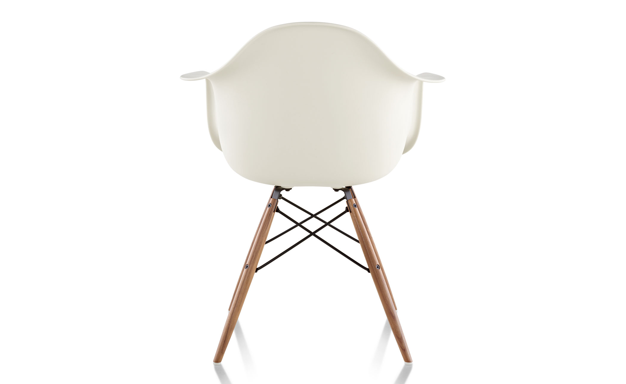 eames® molded plastic armchair with dowel base