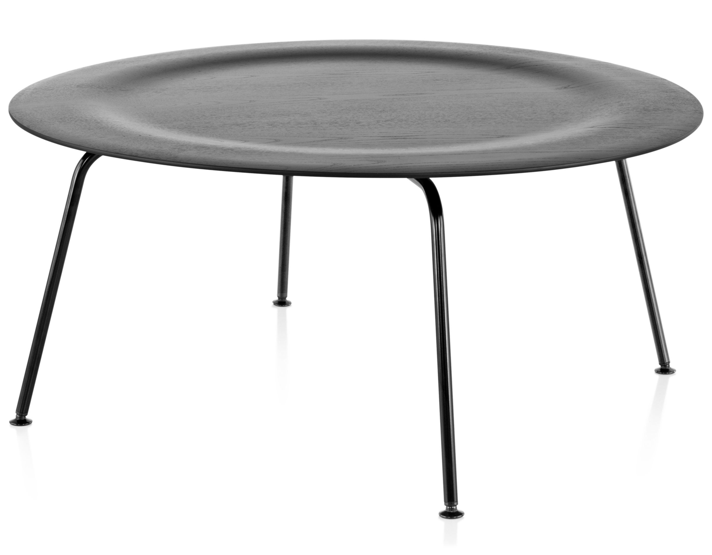 eames molded plywood coffee table with metal base