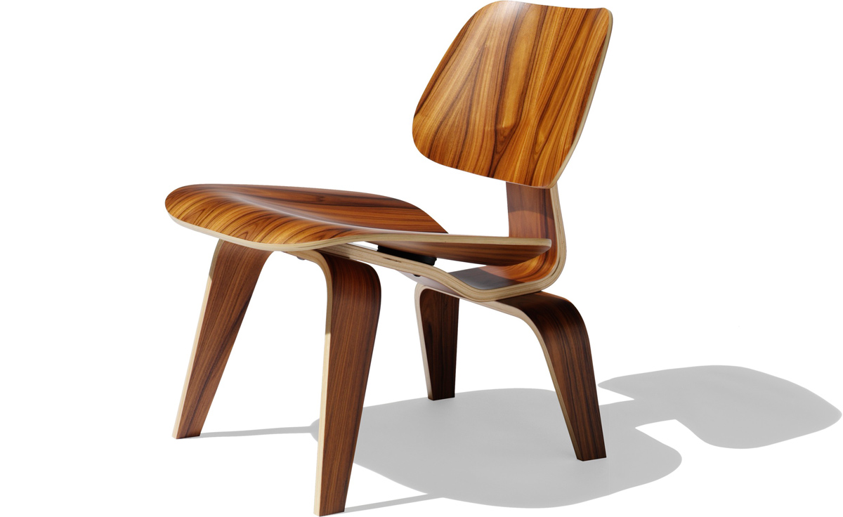 eames® molded plywood lounge chair lcw