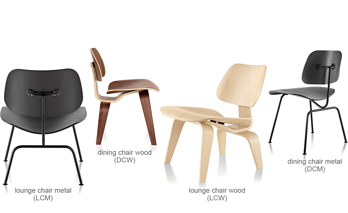 eames® molded plywood lounge chair lcw