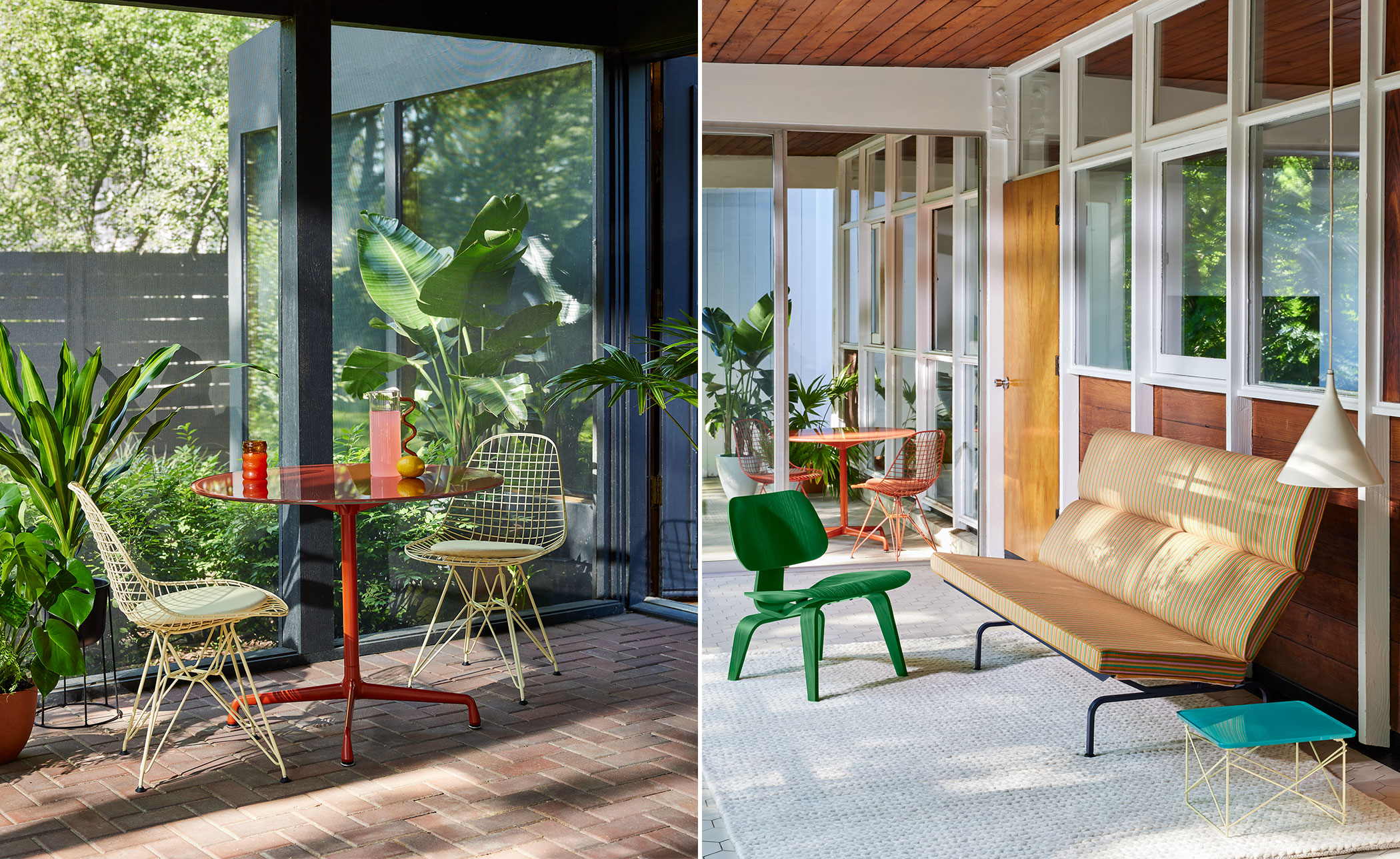 eames plywood lounge chair, herman miller x hay
