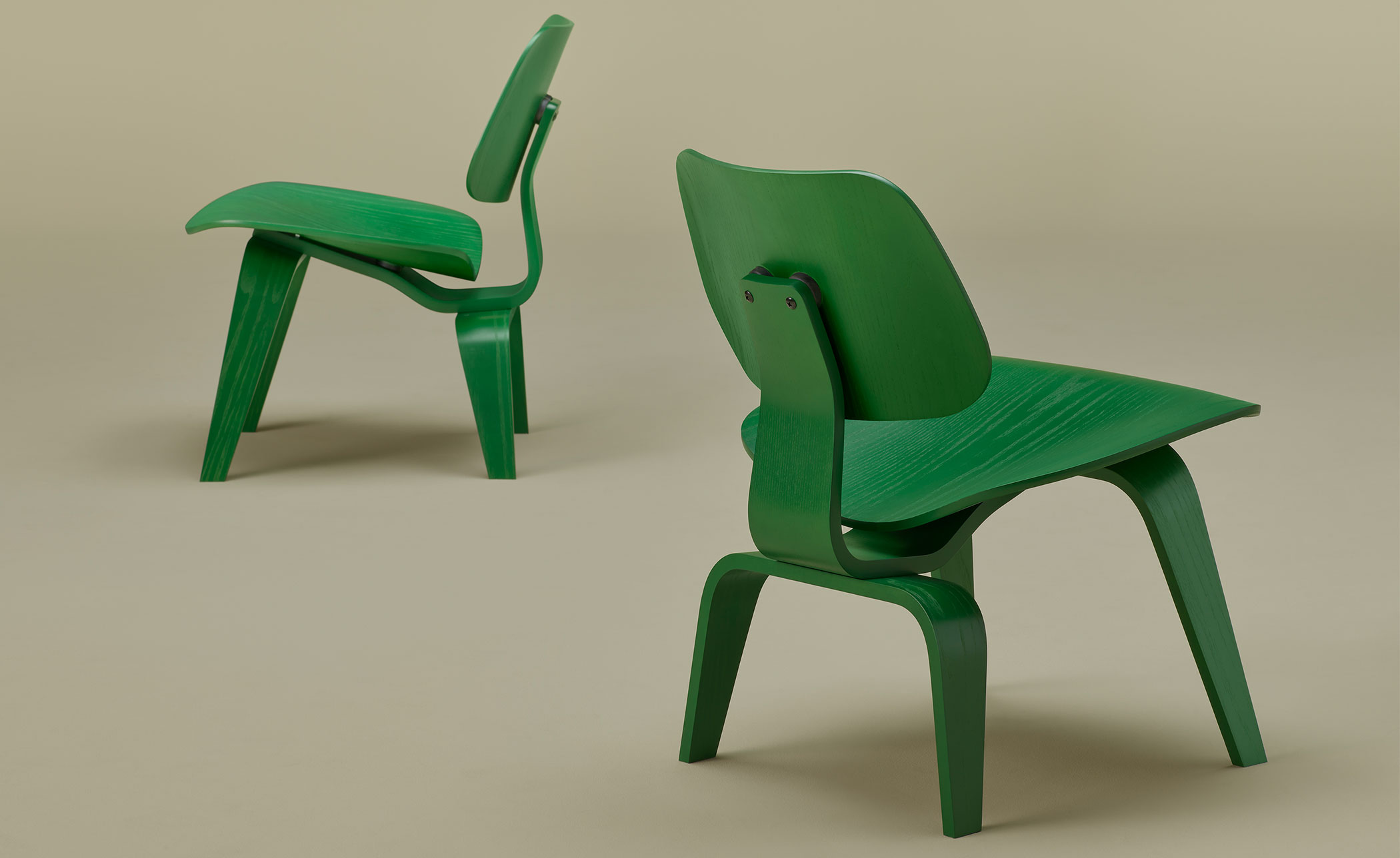 eames plywood lounge chair, herman miller x hay
