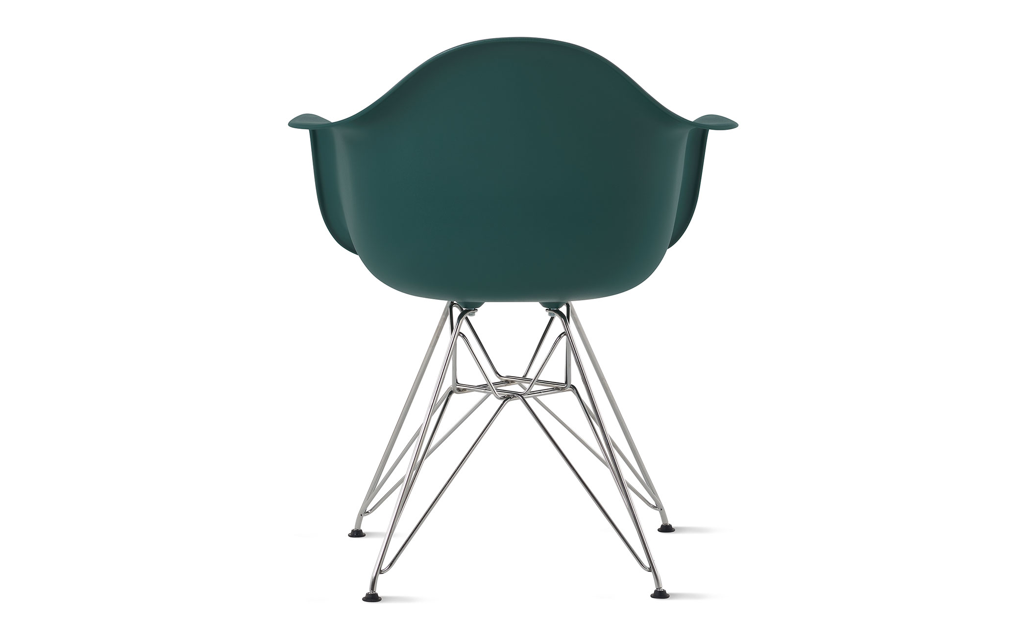 eames&reg; molded plastic armchair with wire base