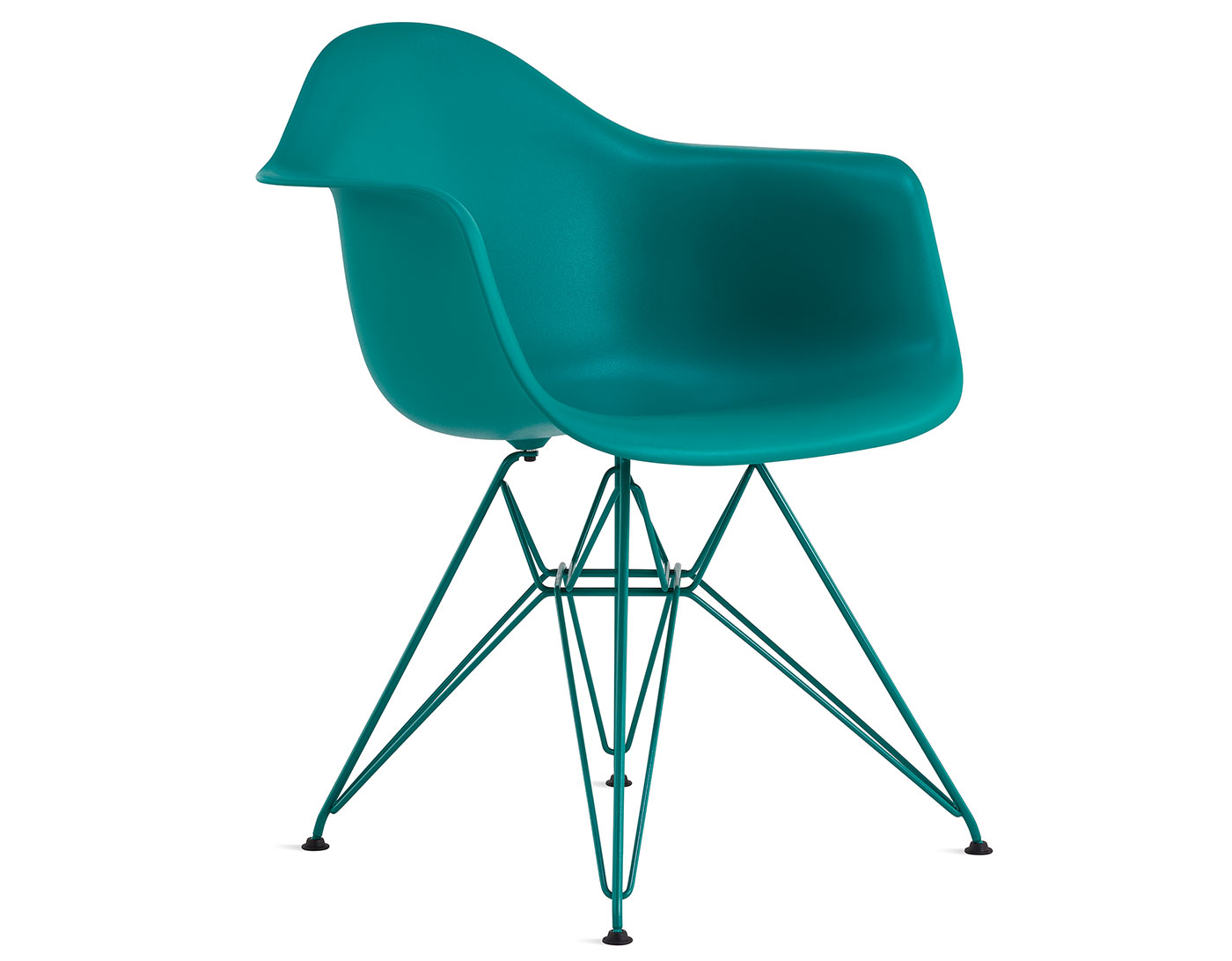 eames molded plastic armchair, herman miller x hay