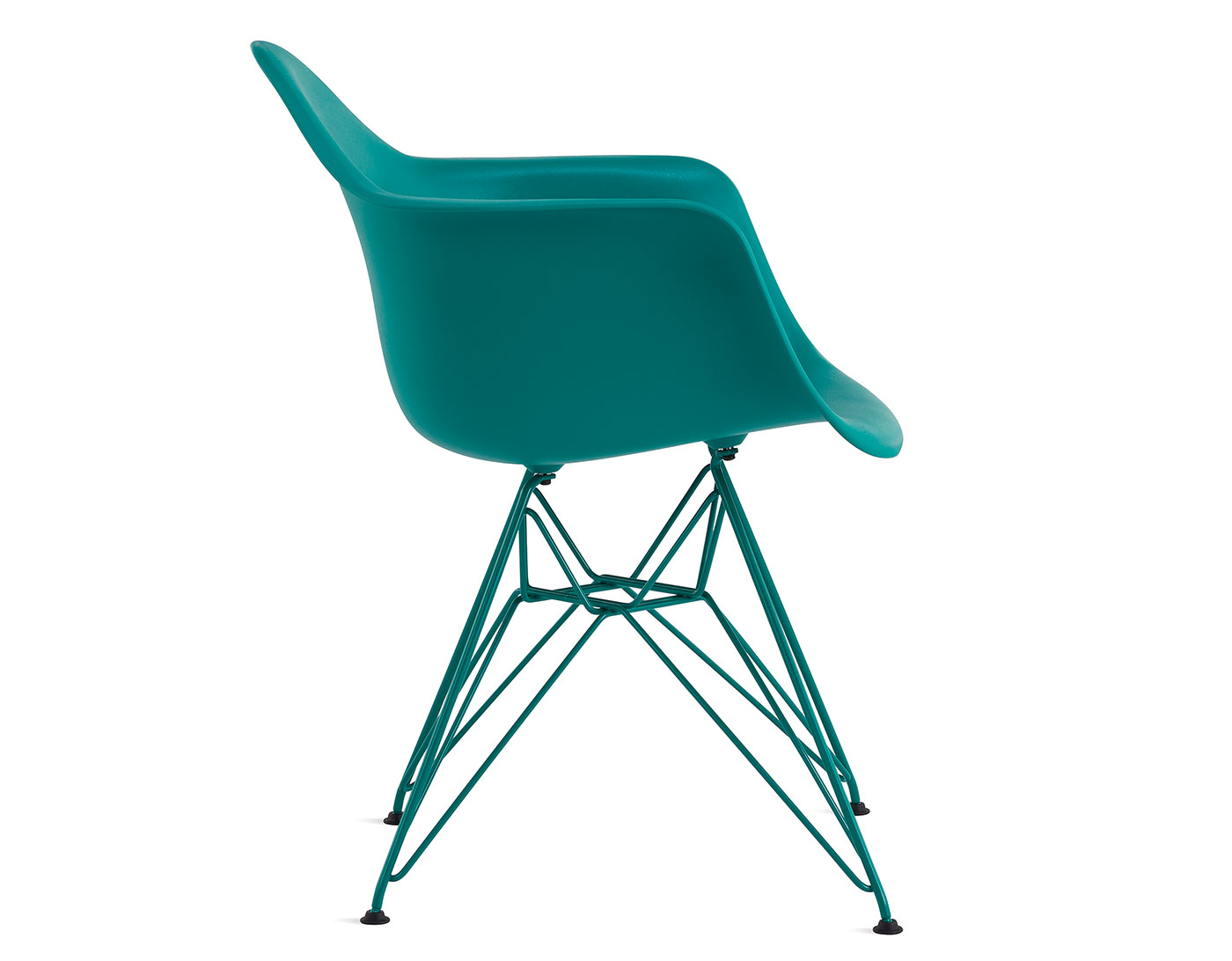 eames molded plastic armchair, herman miller x hay