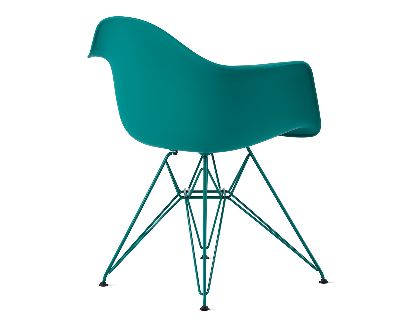 eames molded plastic armchair, herman miller x hay