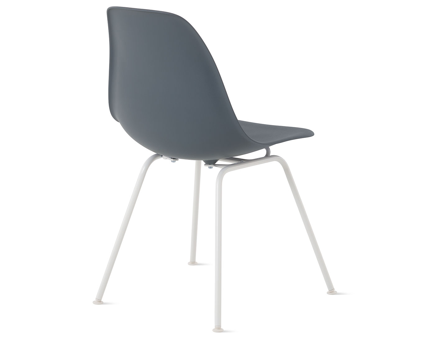 eames molded plastic side chair with 4 leg base