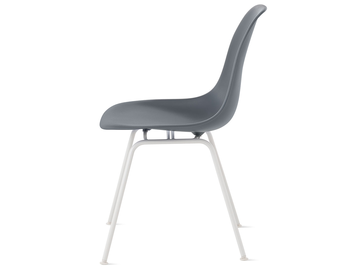 eames molded plastic side chair with 4 leg base