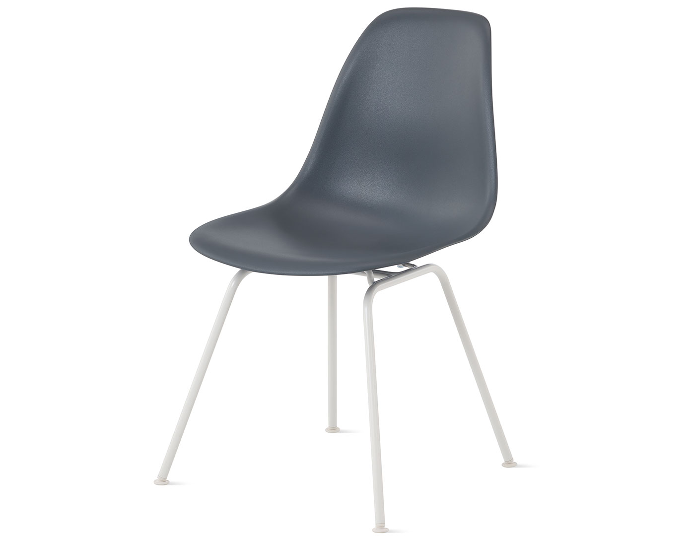 eames molded plastic side chair with 4 leg base