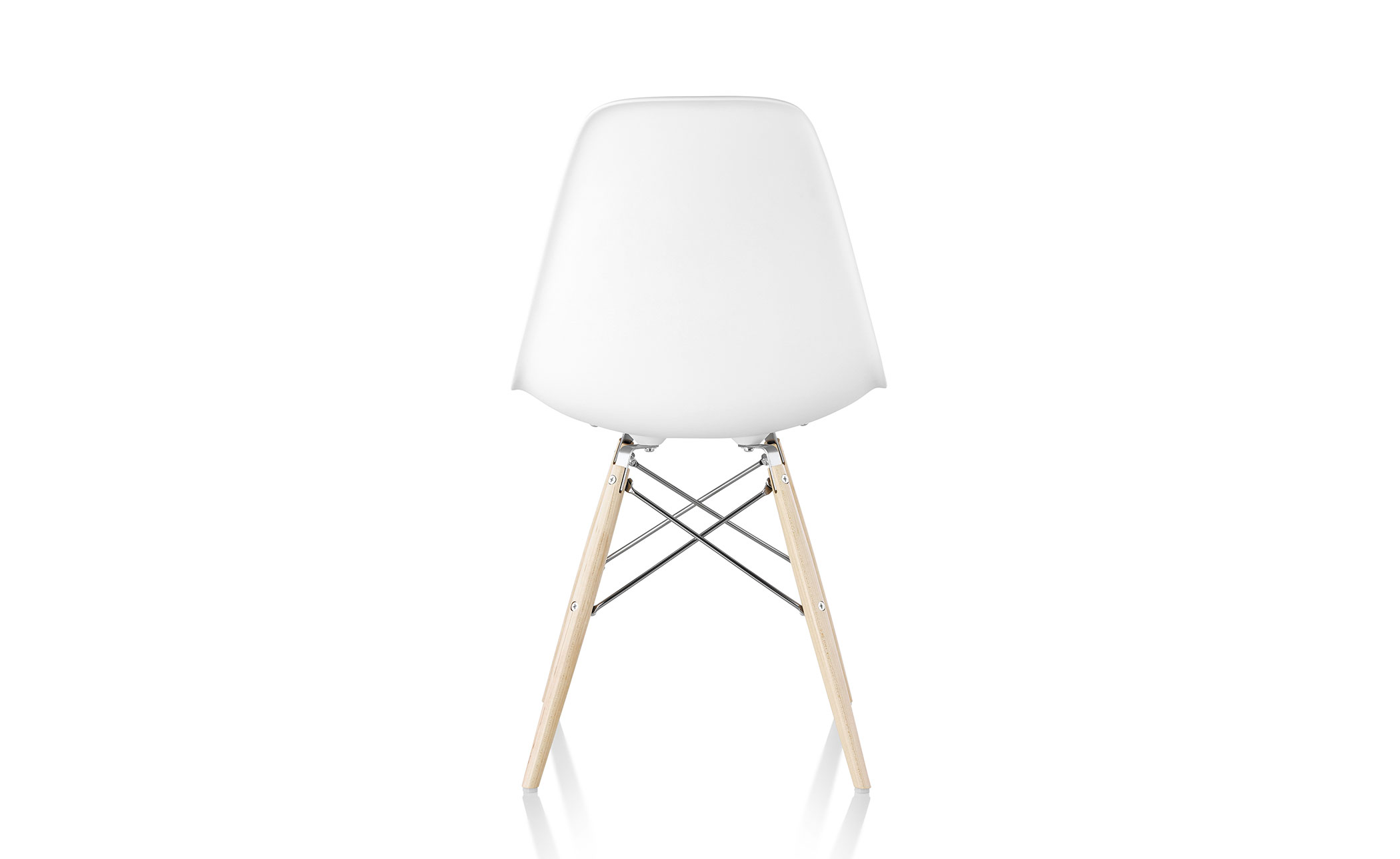 eames® dowel base side chair with seat pad