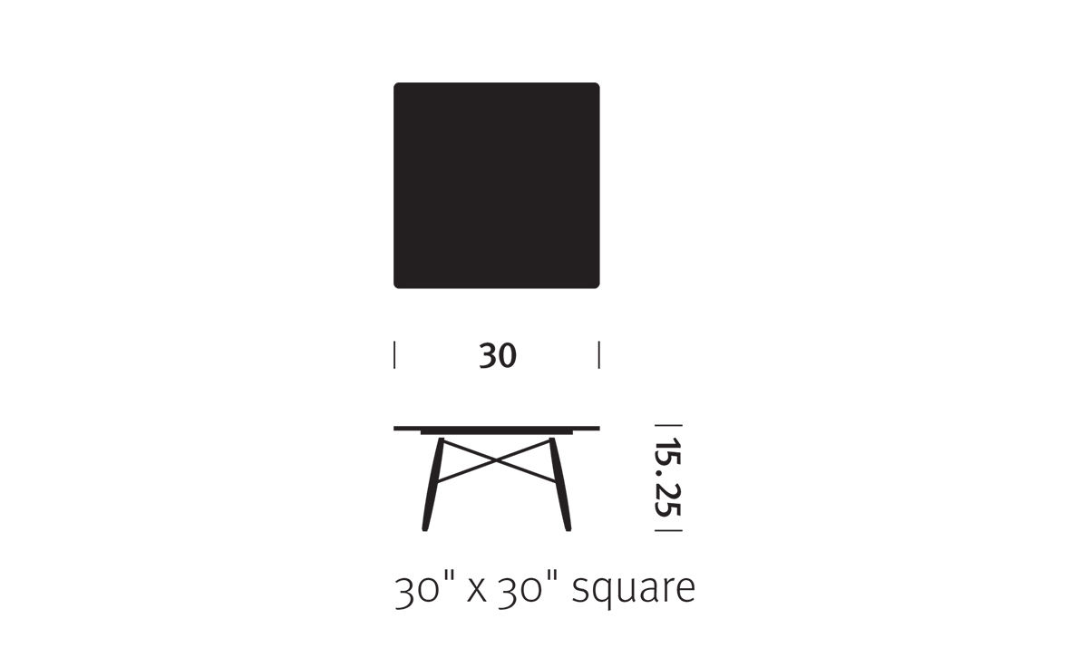 eames® square coffee table