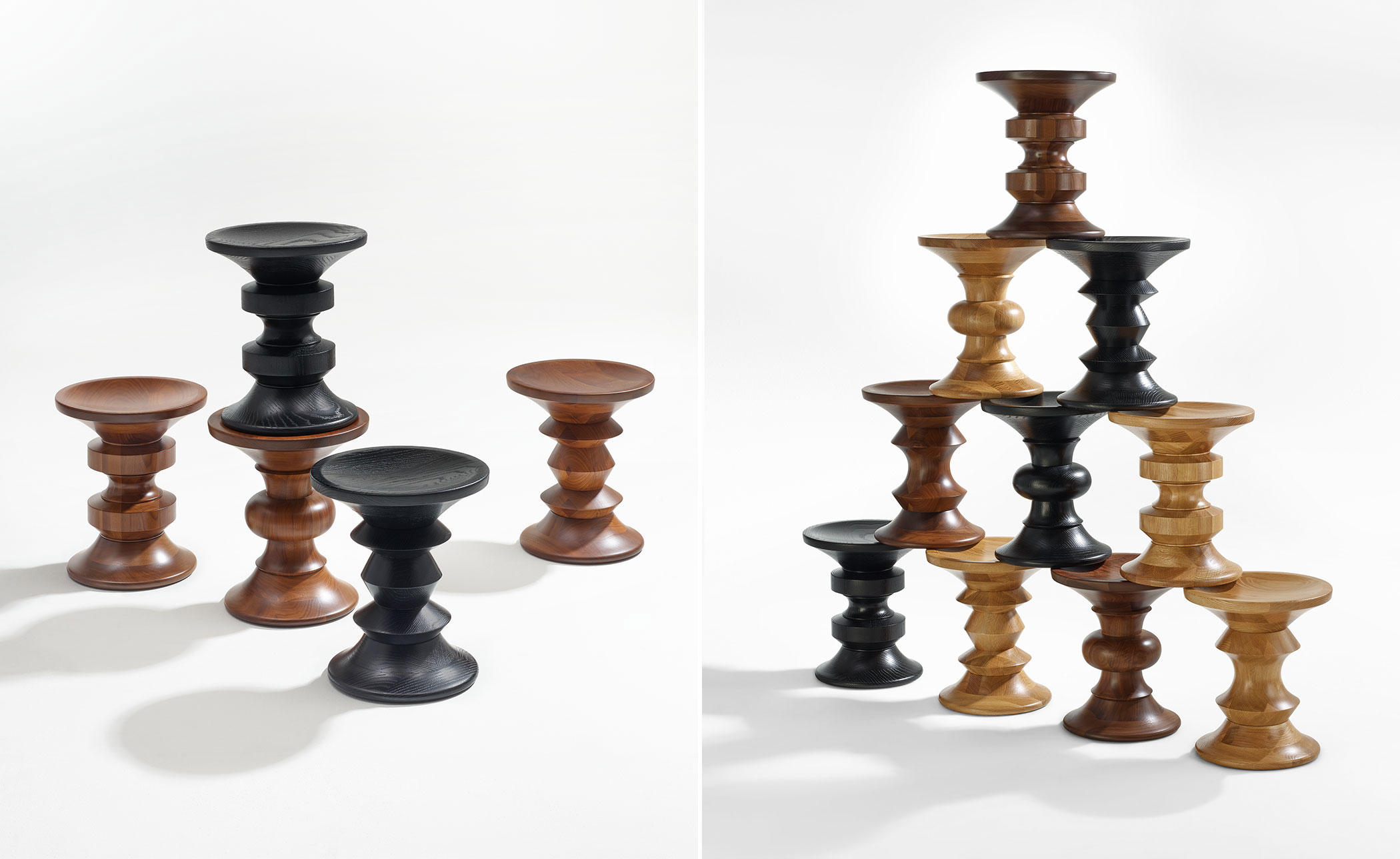 eames turned stool