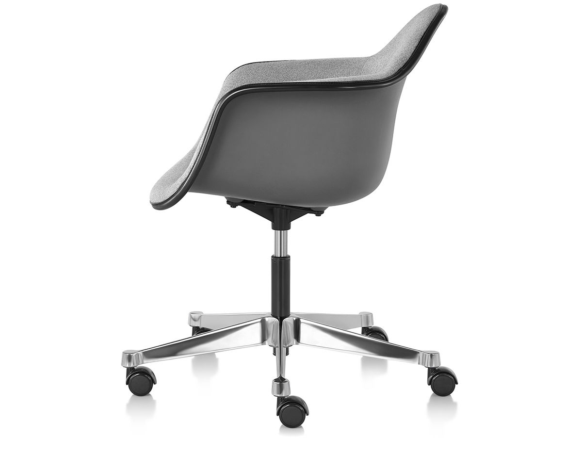 eames&reg; upholstered armchair with task base