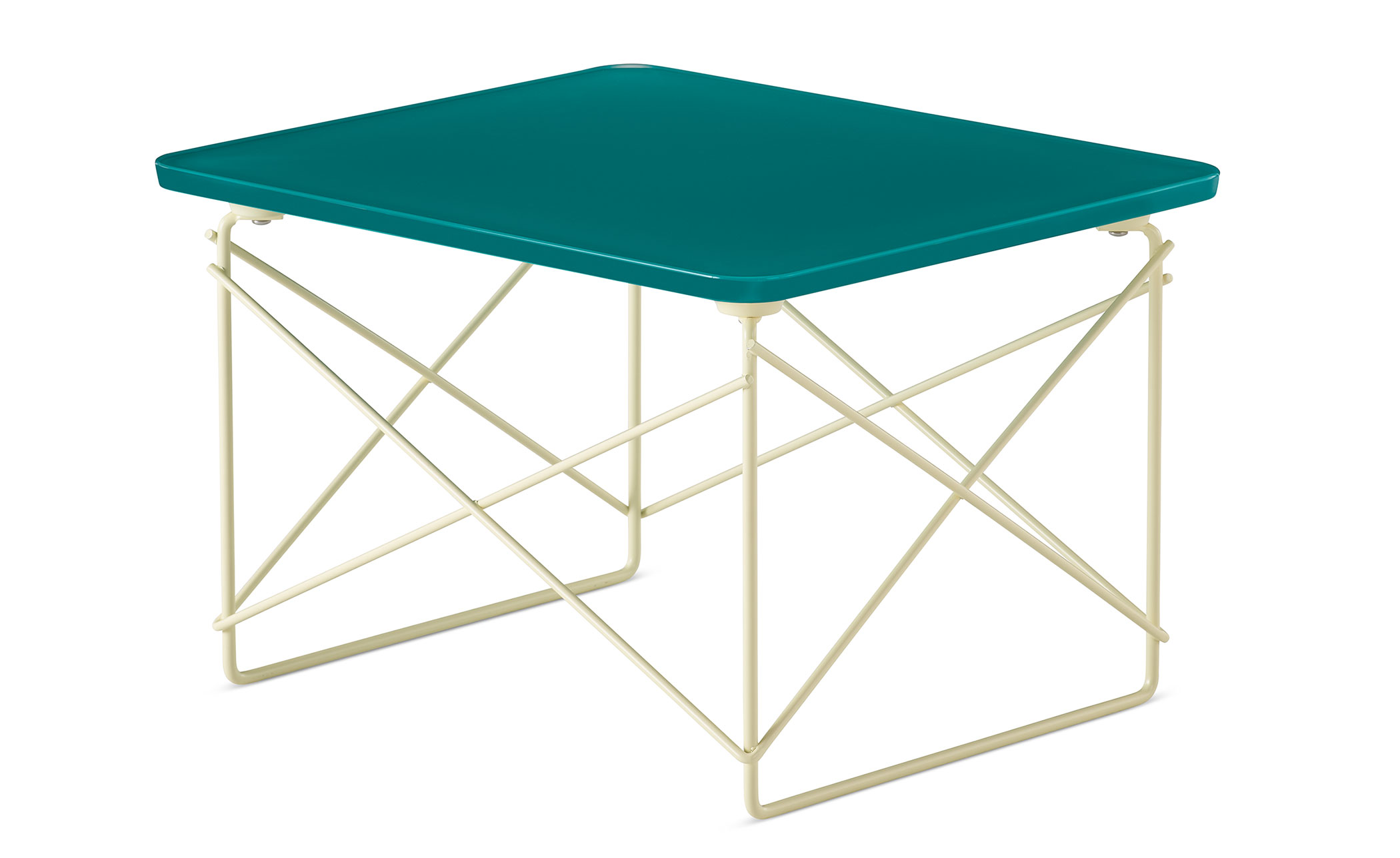 eames wire base low table, herman miller x hay