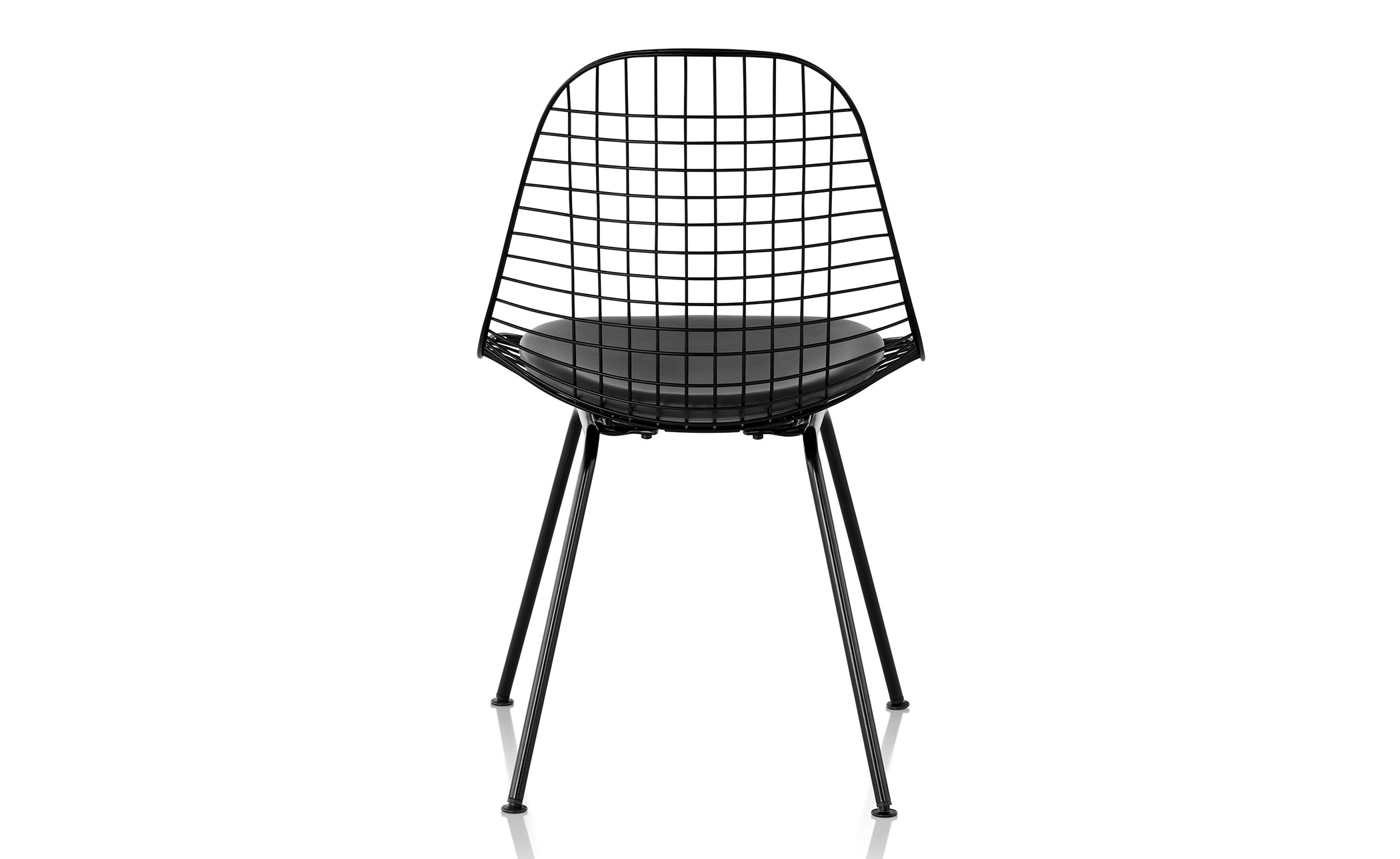 eames® wire chair with 4 leg base