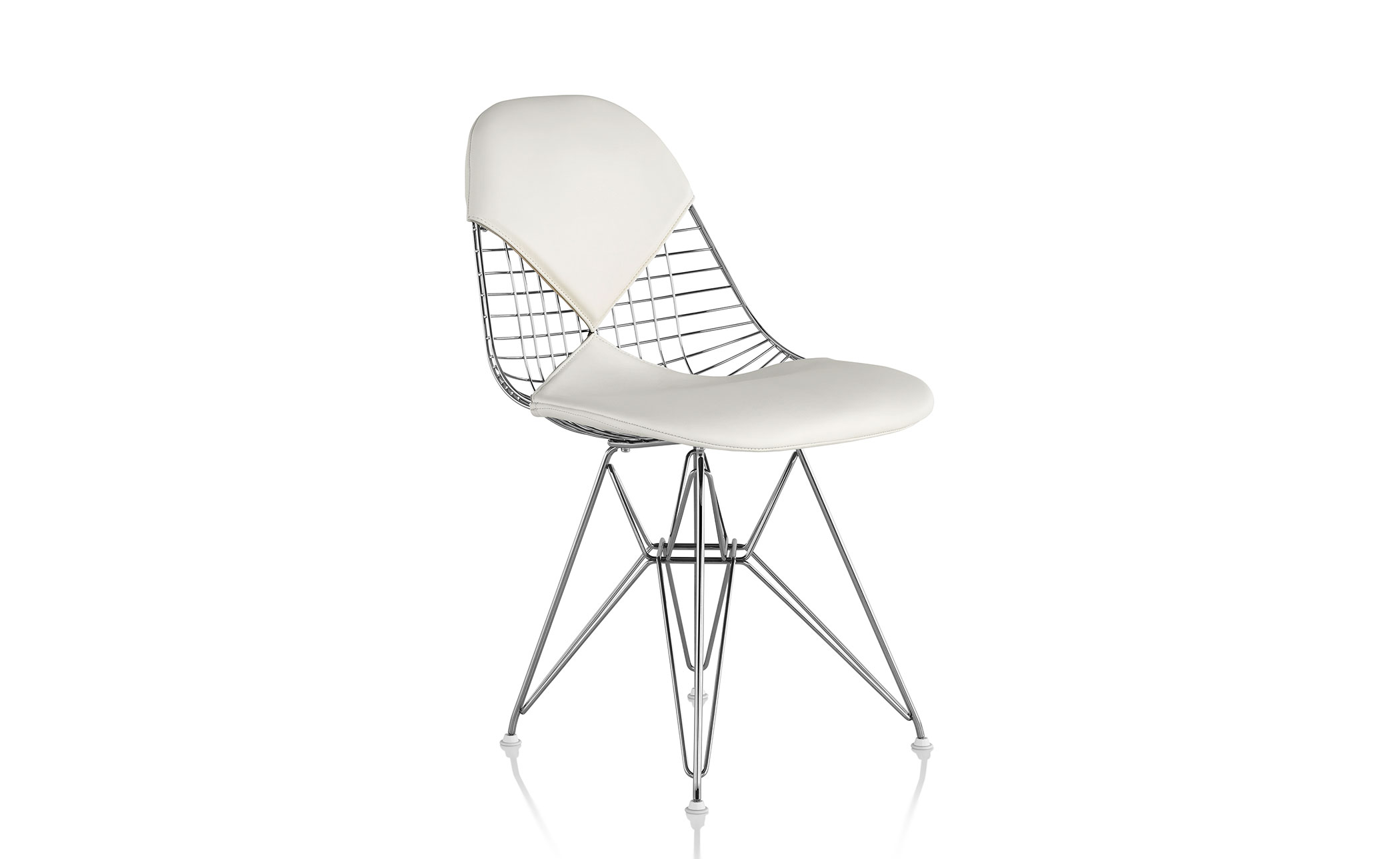 eames® wire chair with bikini pad