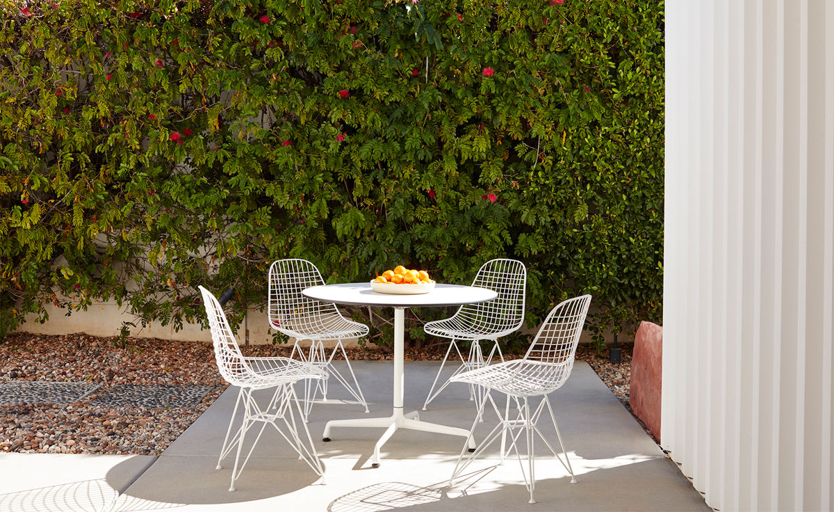 eames® wire chair with wire base