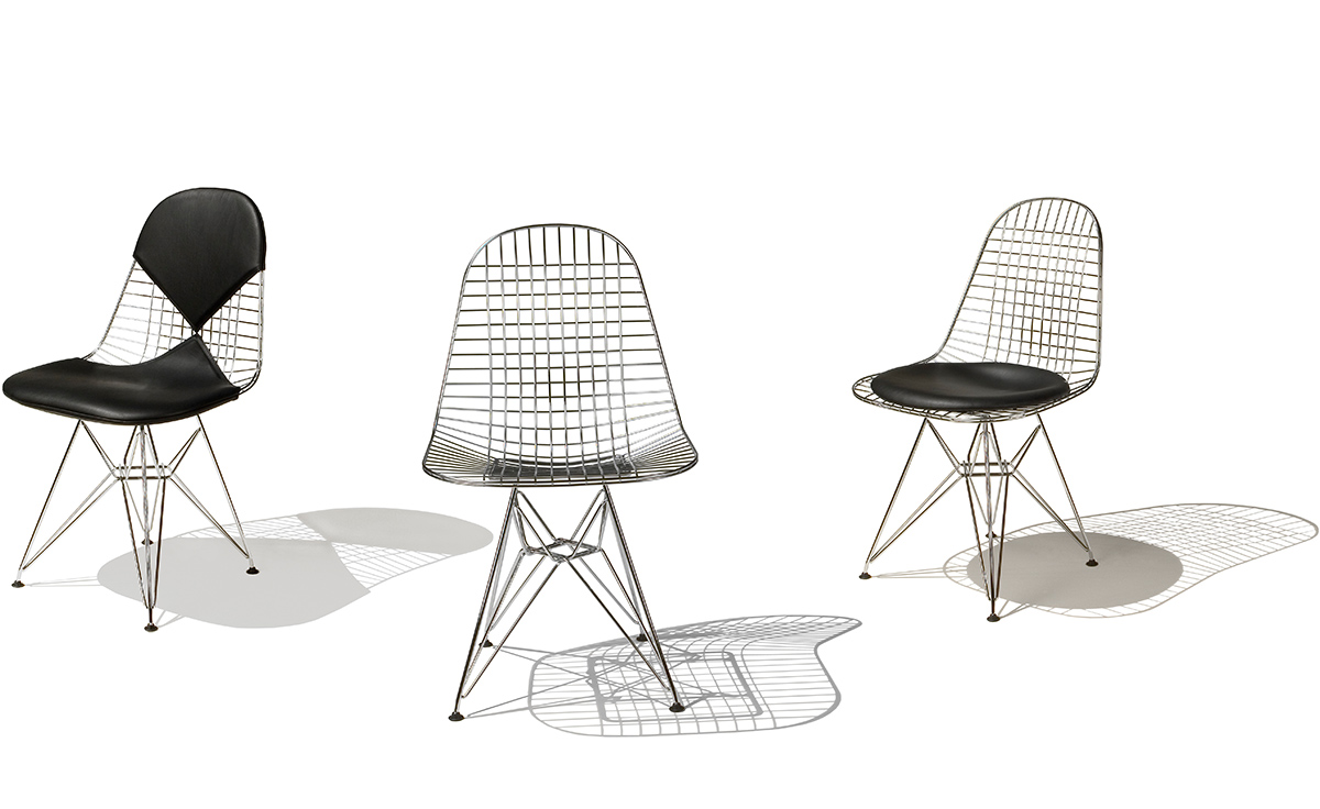 eames® wire chair with wire base