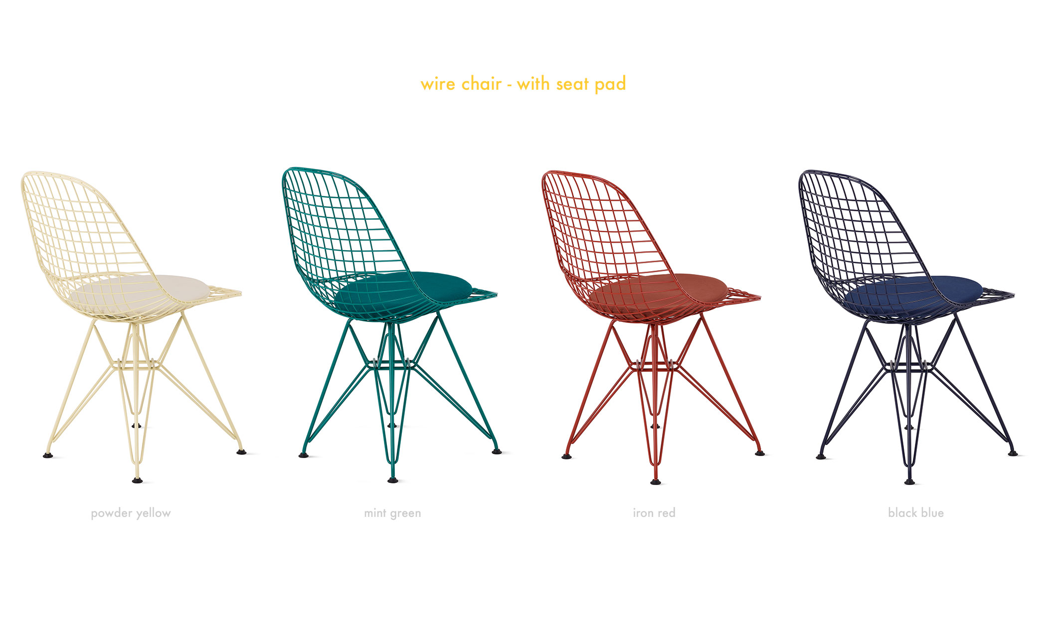 eames wire chair, herman miller x hay
