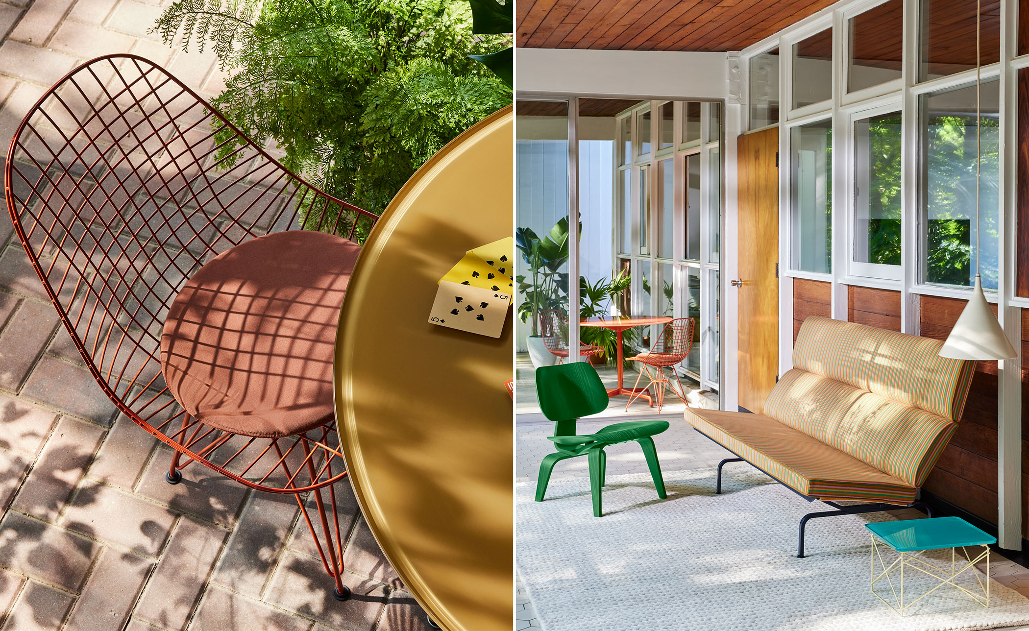 eames wire chair, herman miller x hay