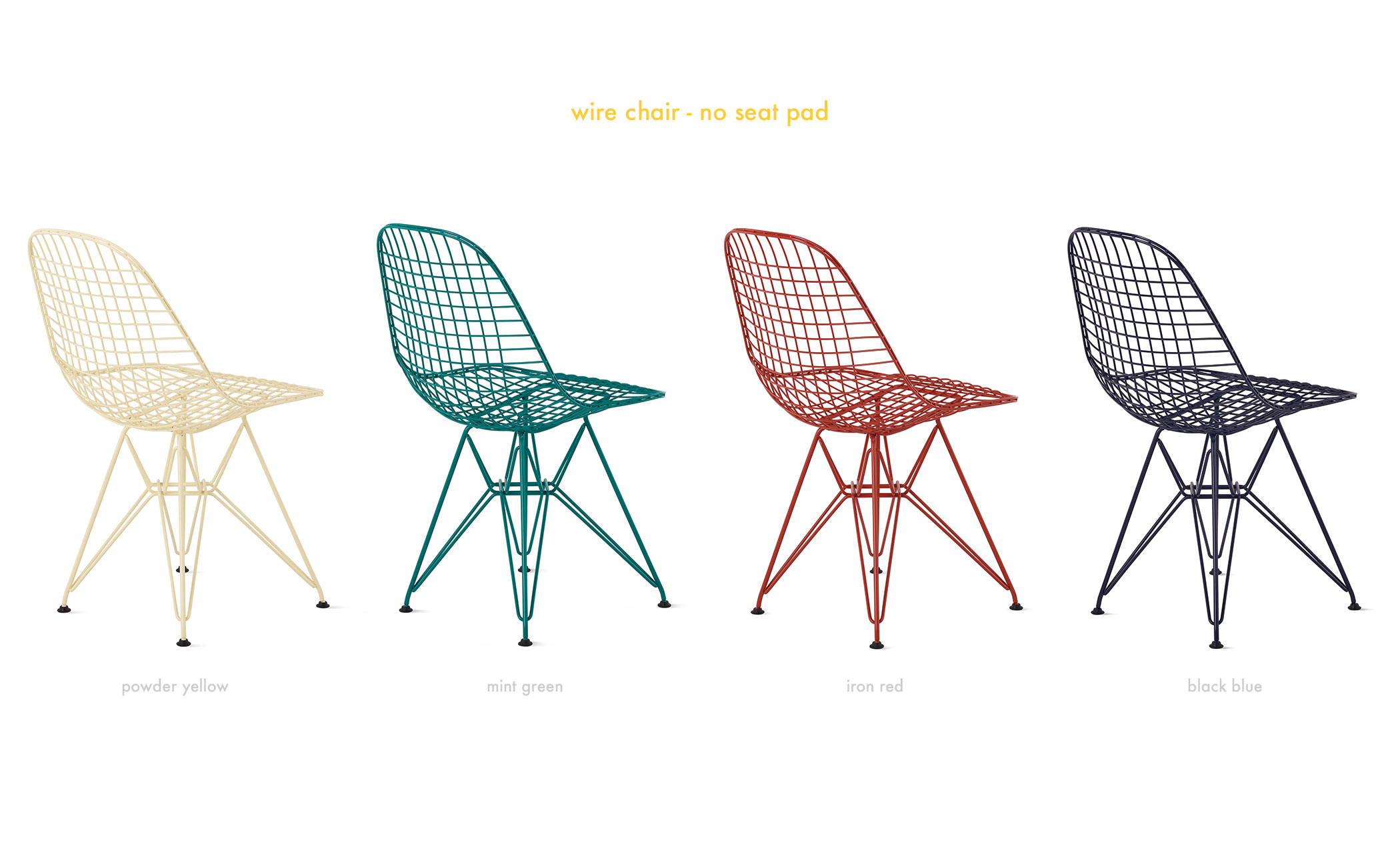 eames wire chair, herman miller x hay