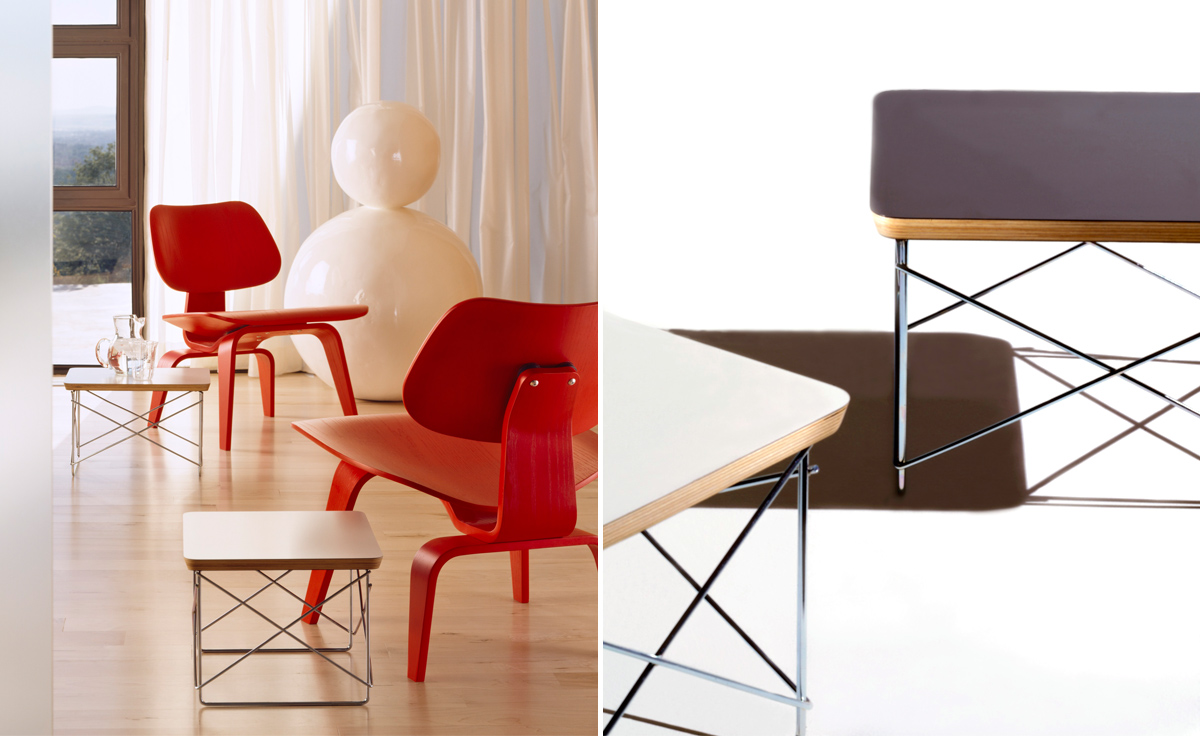 eames® wire base low table