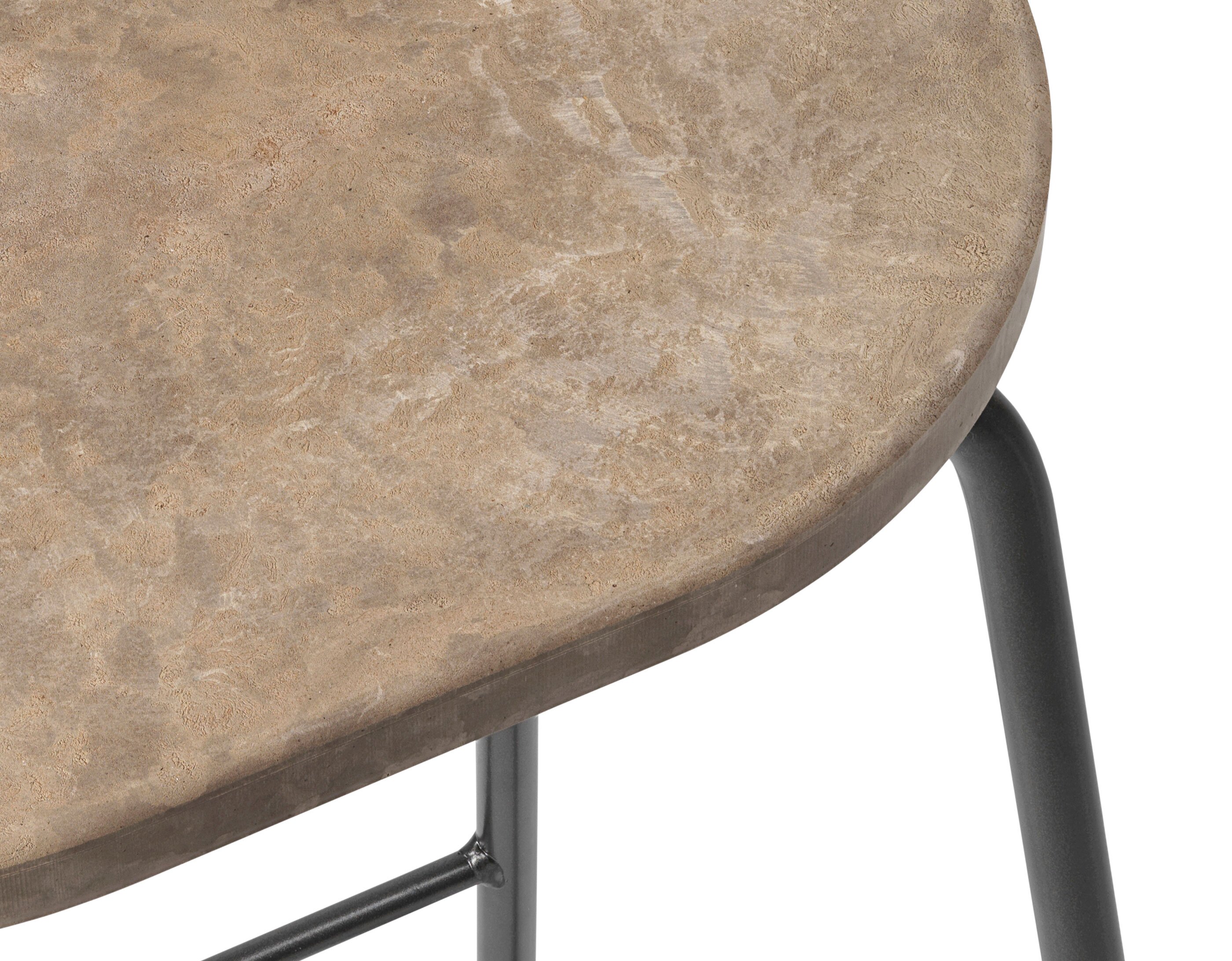 earth stool with backrest