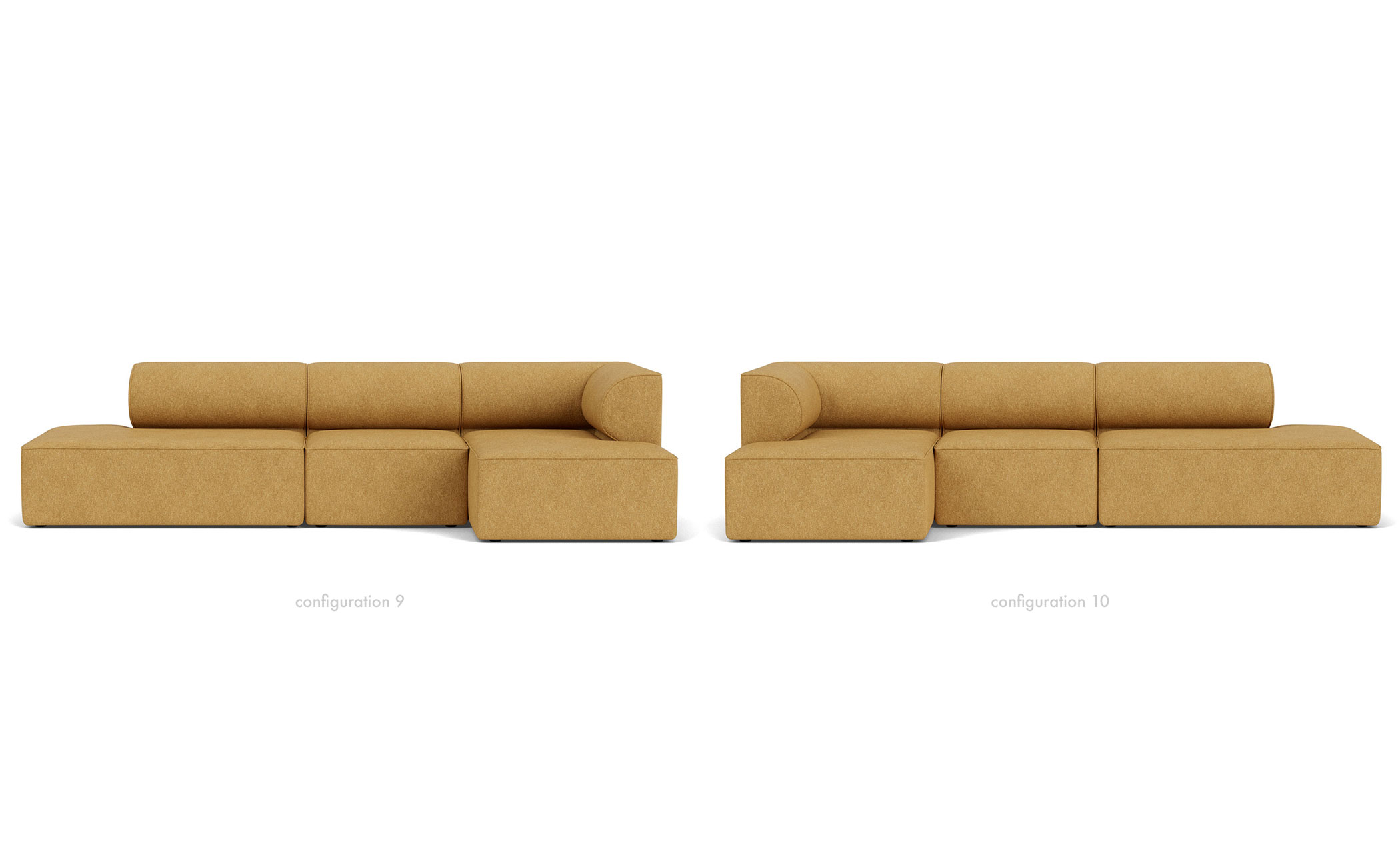 Eave Open Ended Sofa with Chaise 34" depth