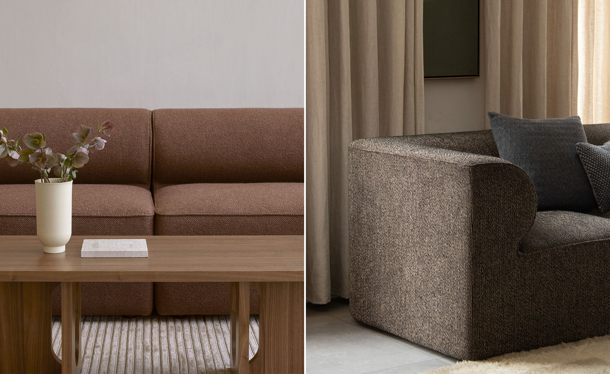 Eave Pouf 34" depth