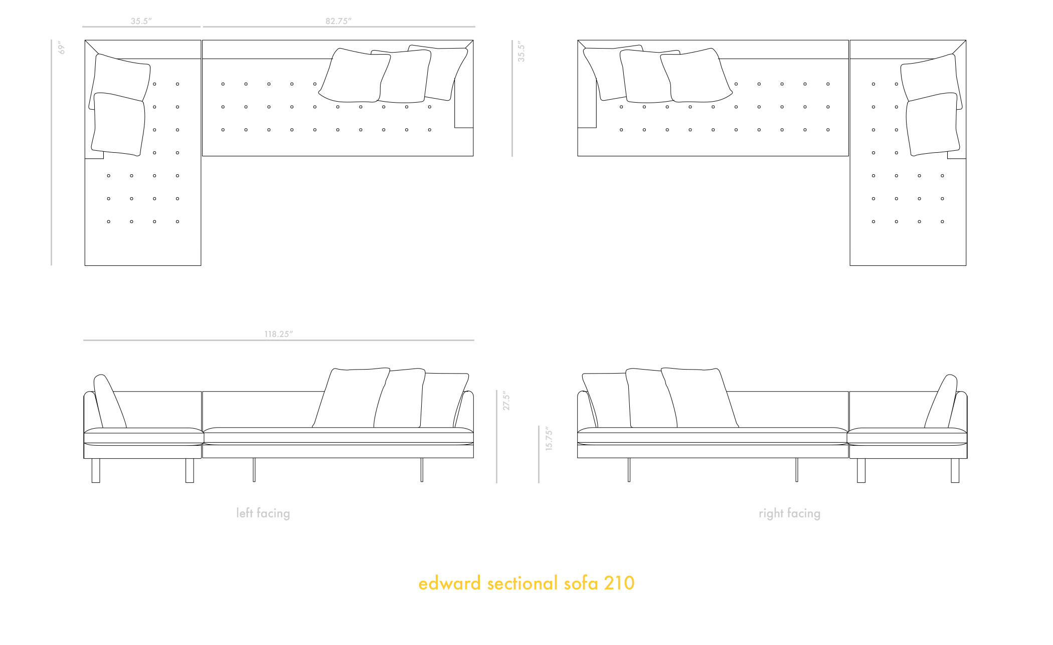 edward sectional sofa 210