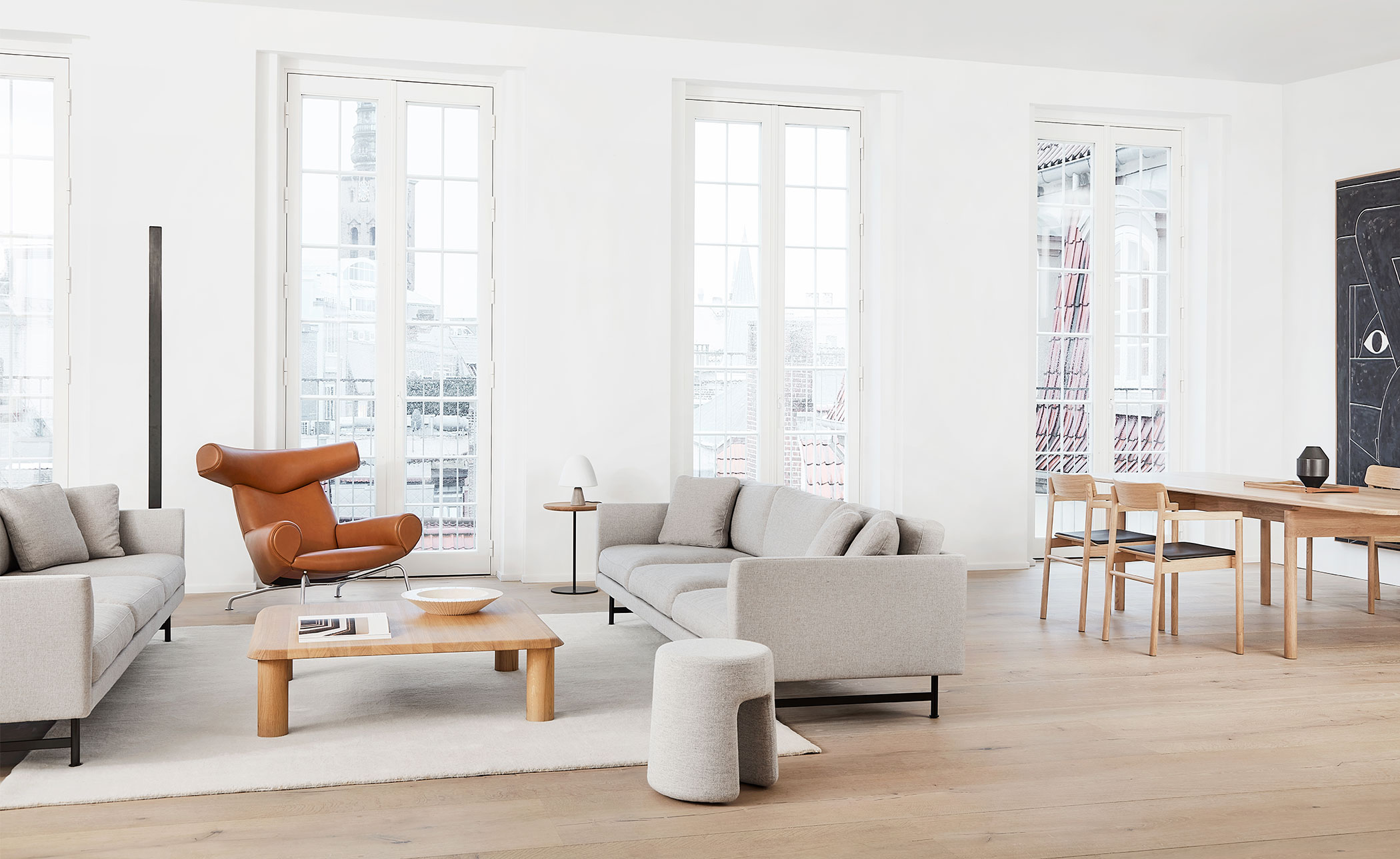 hans wegner ej100 ox chair