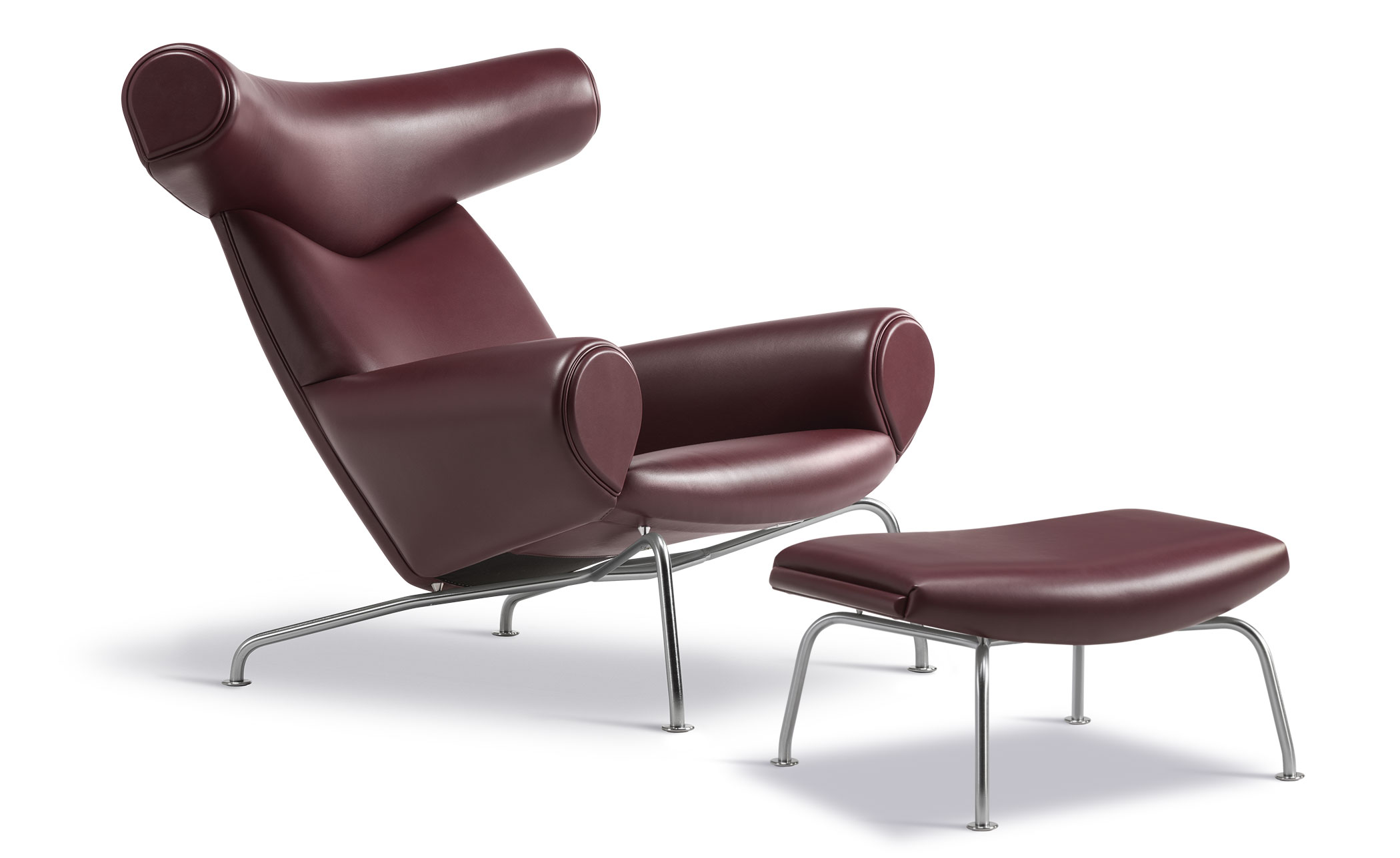 hans wegner ej100 ox chair & ottoman
