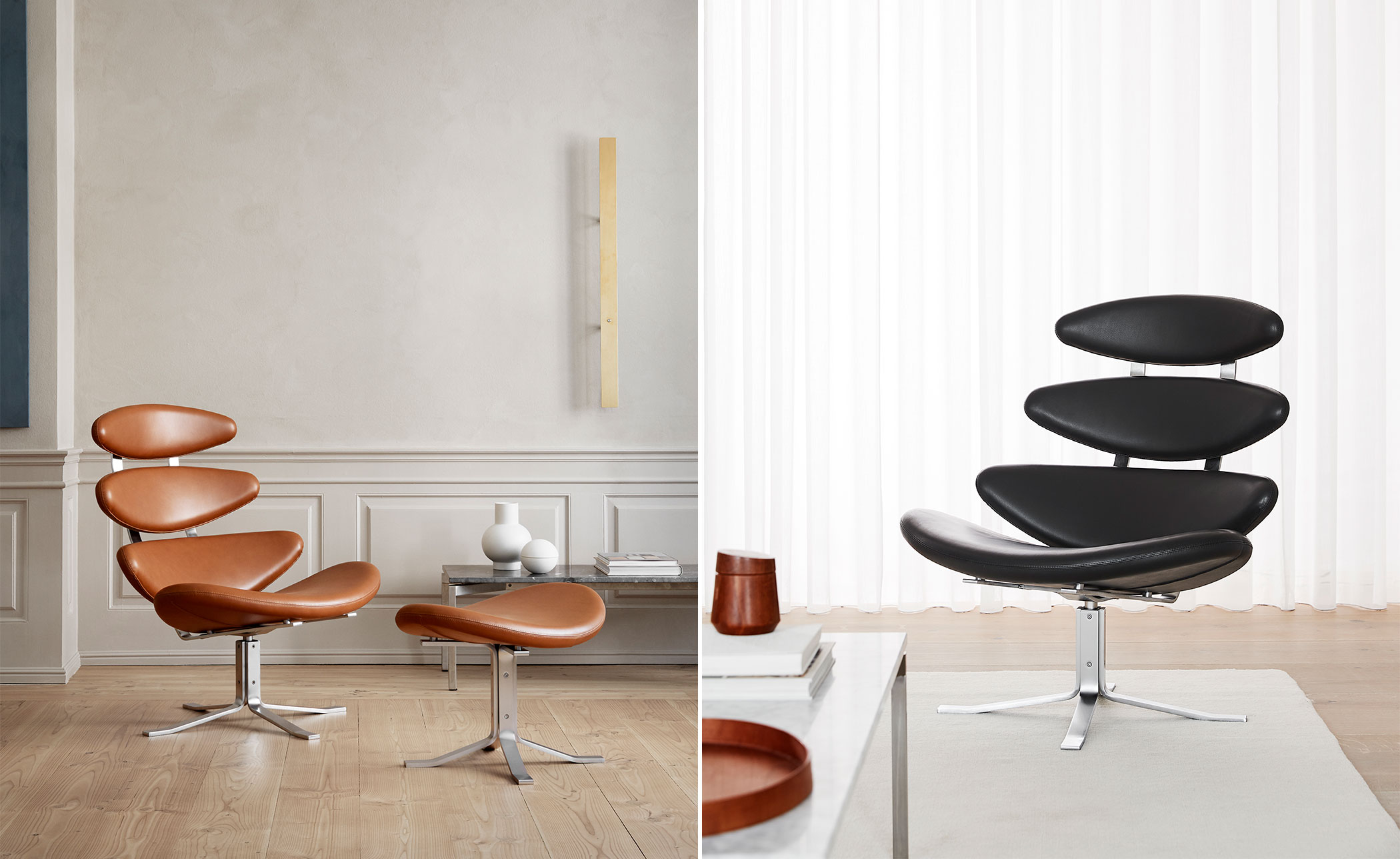 poul volther ej5 corona metal frame chair