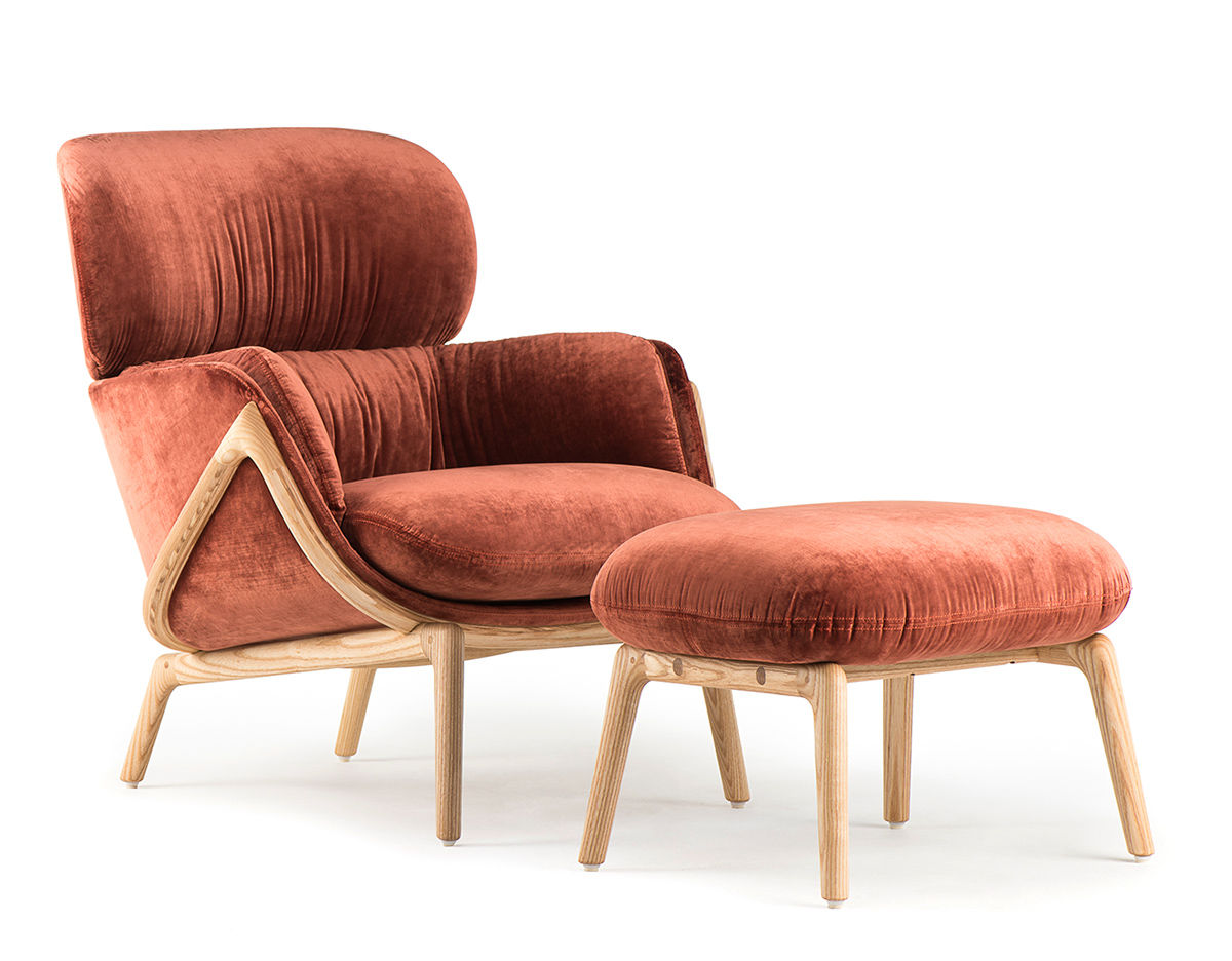 elysia 101 lounge chair & nino ottoman