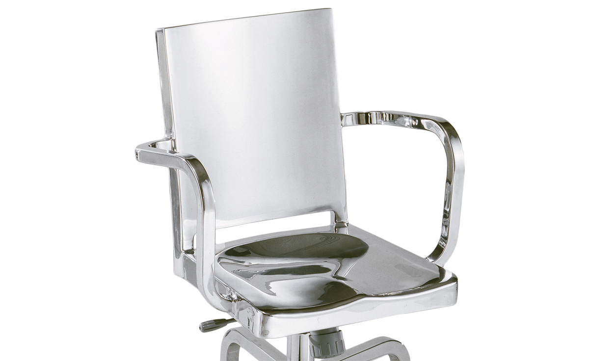 emeco hudson swivel armchair