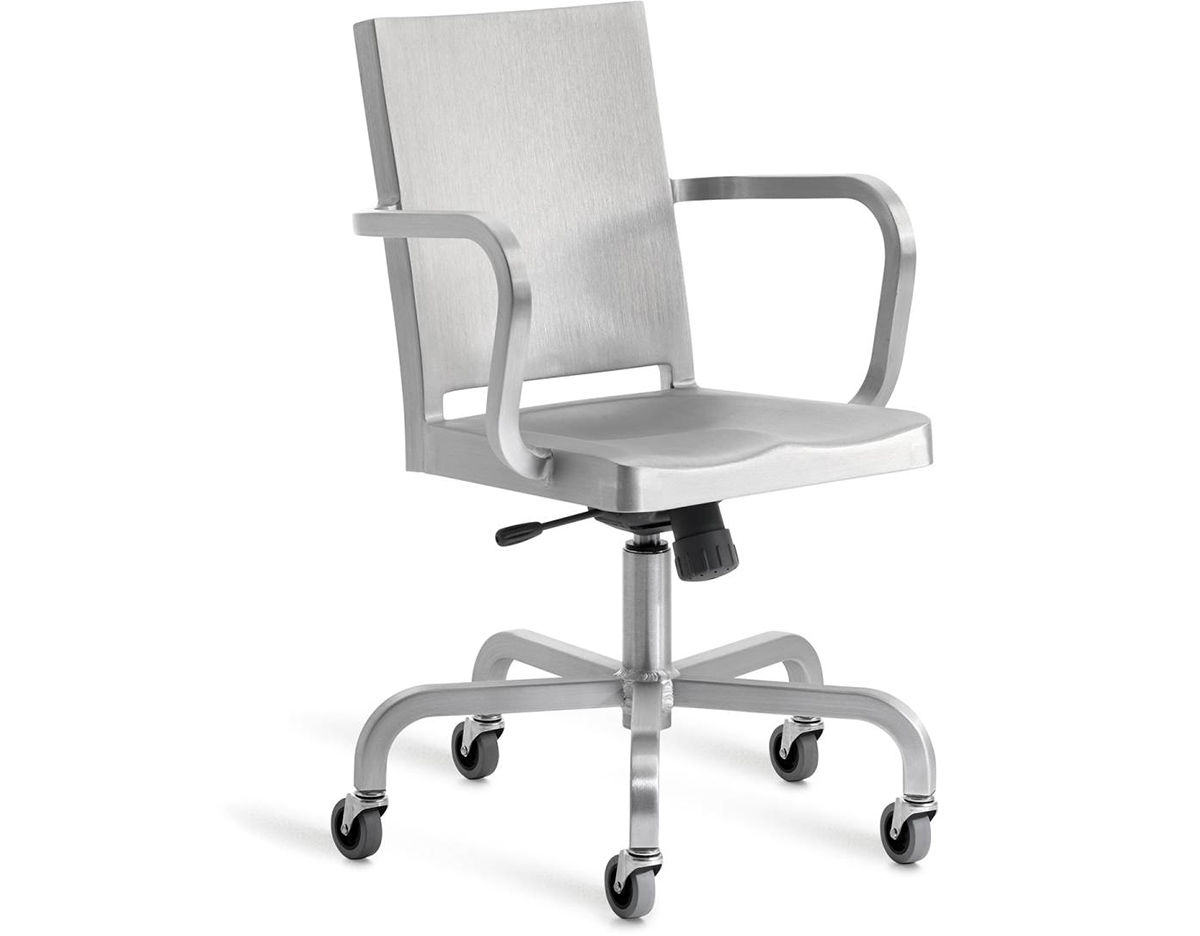 emeco hudson swivel armchair