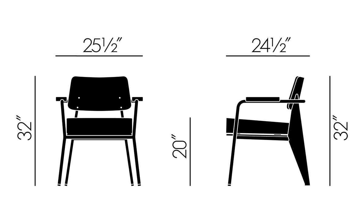 prouvé fauteuil direction chair