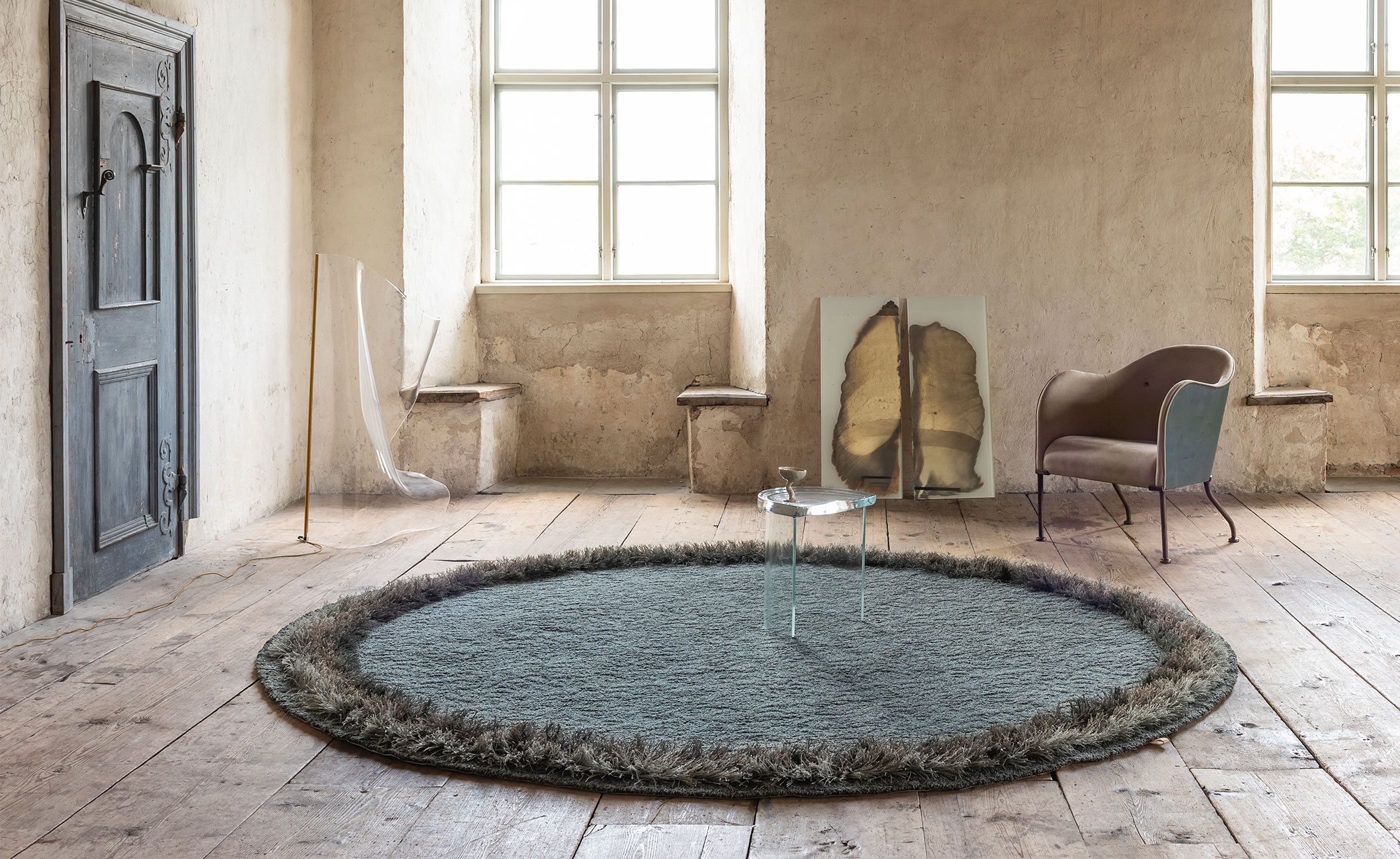 Feather Tufted Rug