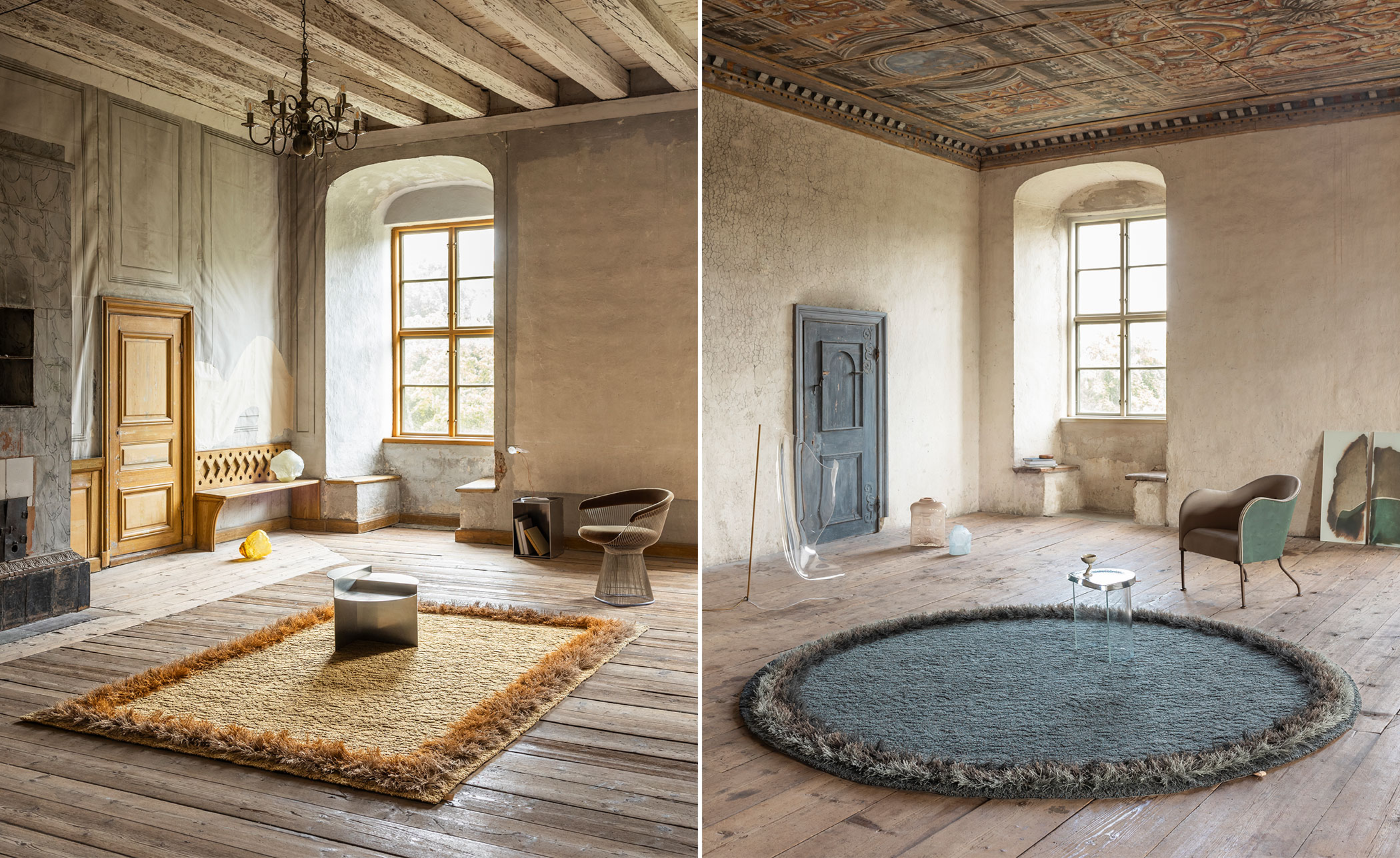 Feather Tufted Rug
