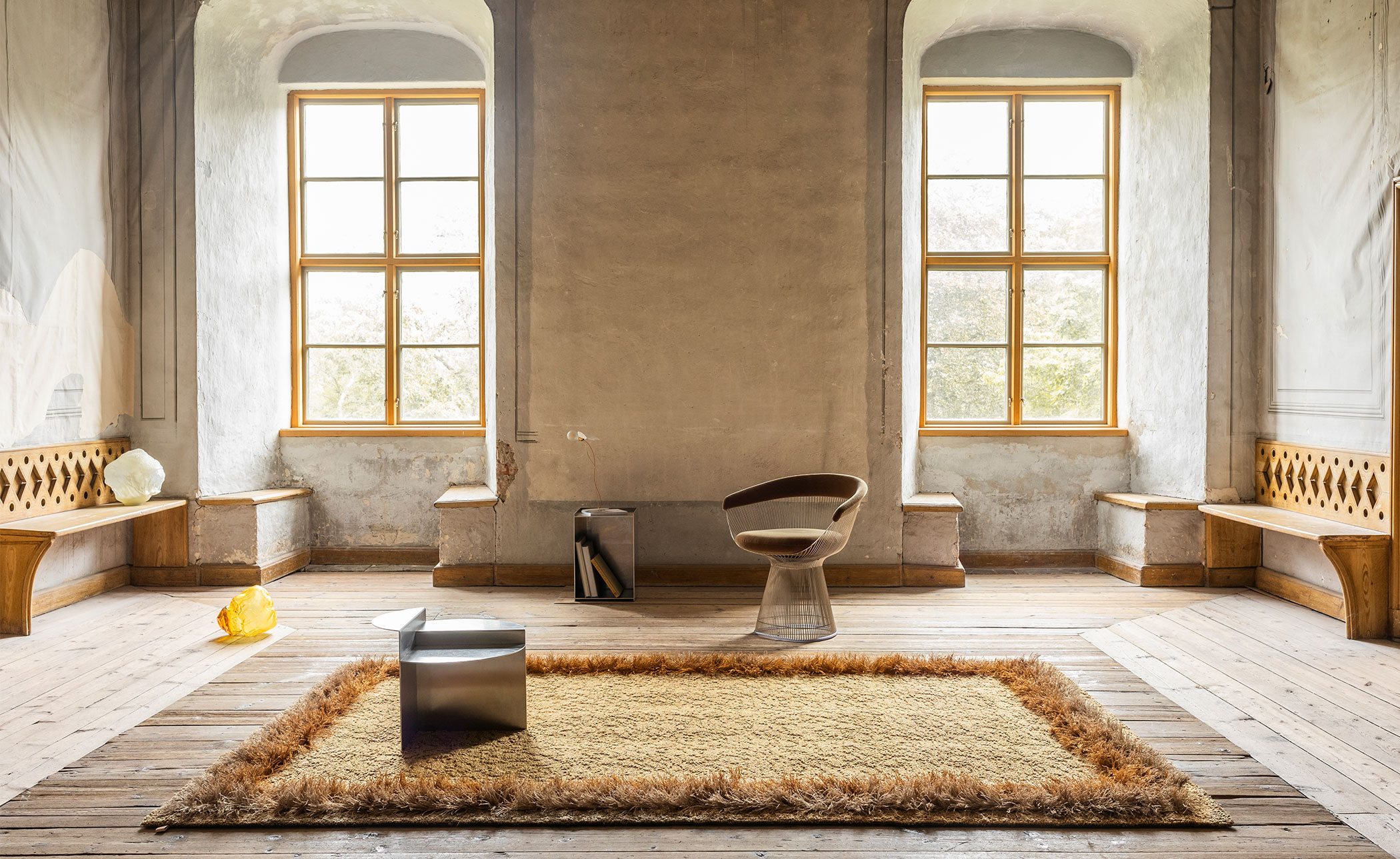 Feather Tufted Rug