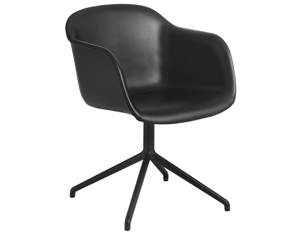 fiber armchair with swivel base