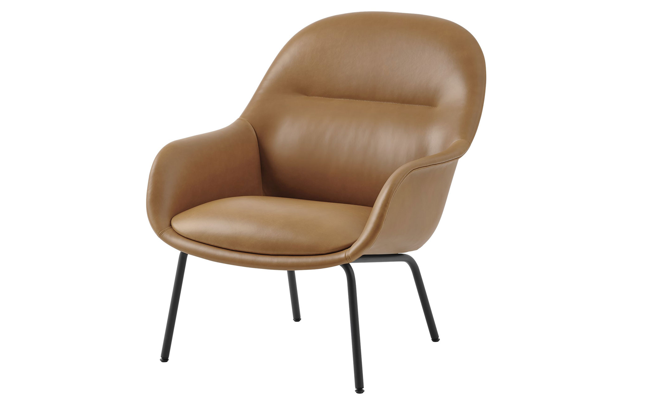 Fiber Lounge Armchair with tube base