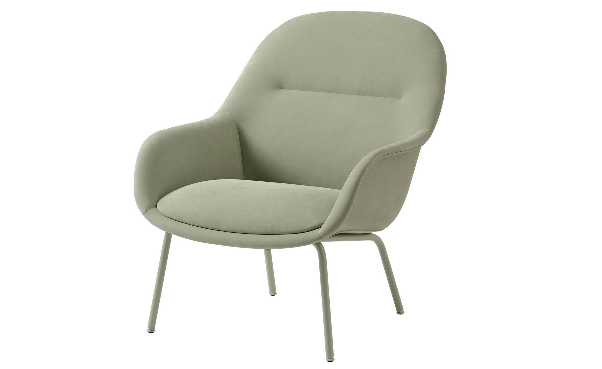 Fiber Lounge Armchair with tube base